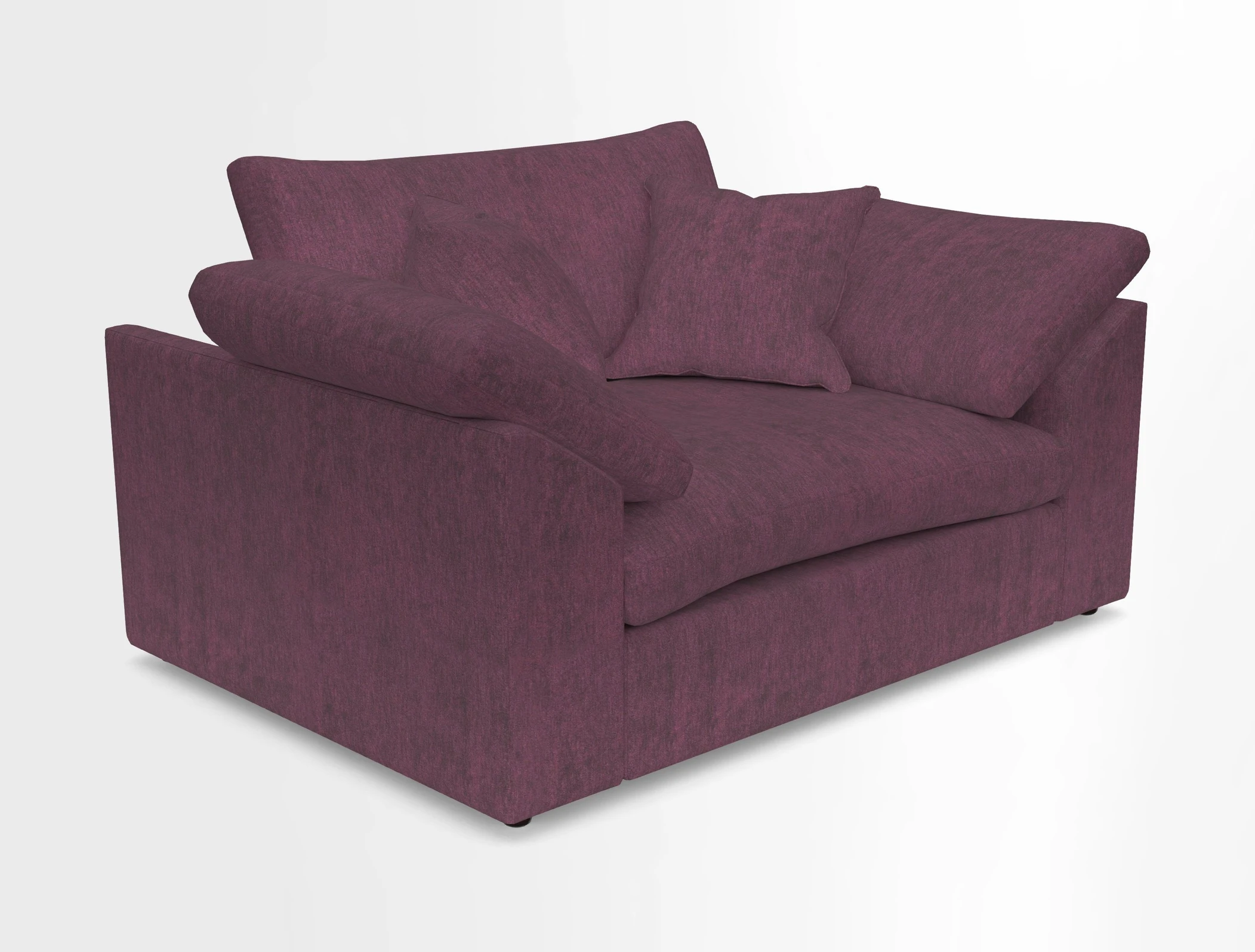 Big Softie Sloped Arm Snuggler in Two Tone Plain Biscuit
