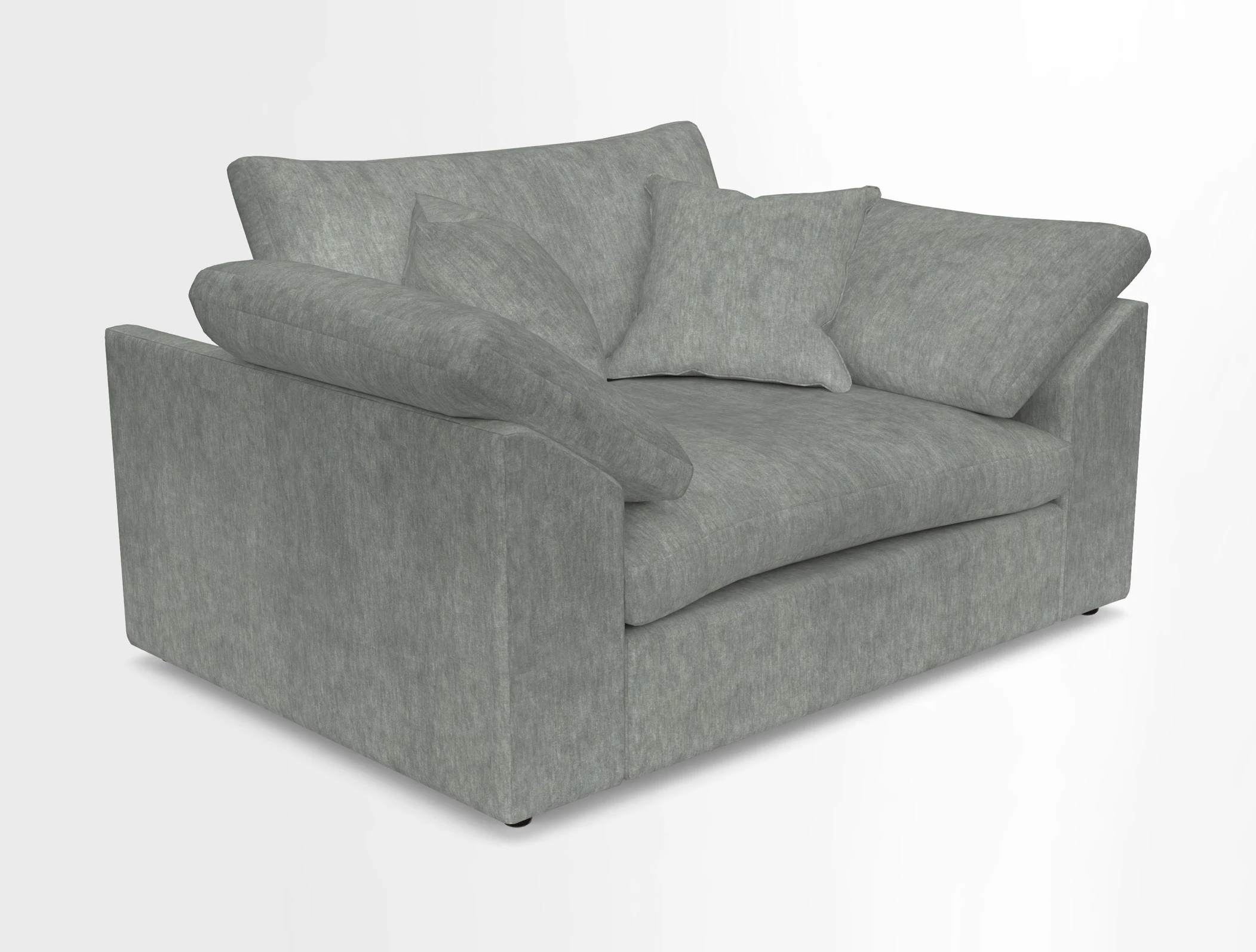 Big Softie Sloped Arm Snuggler in Two Tone Plain Biscuit