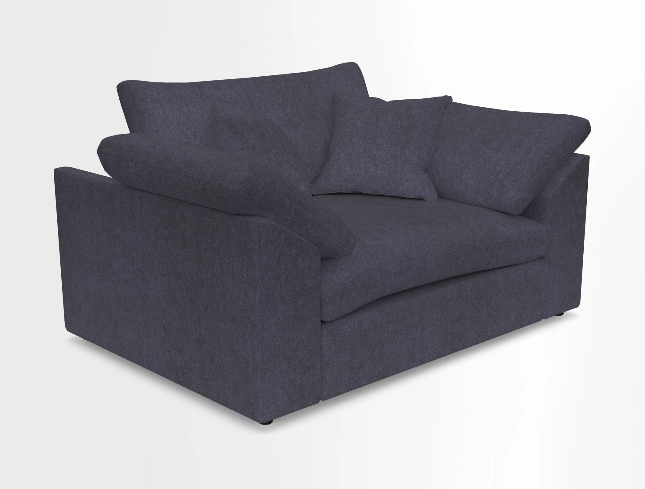 Big Softie Sloped Arm Snuggler in Two Tone Plain Biscuit