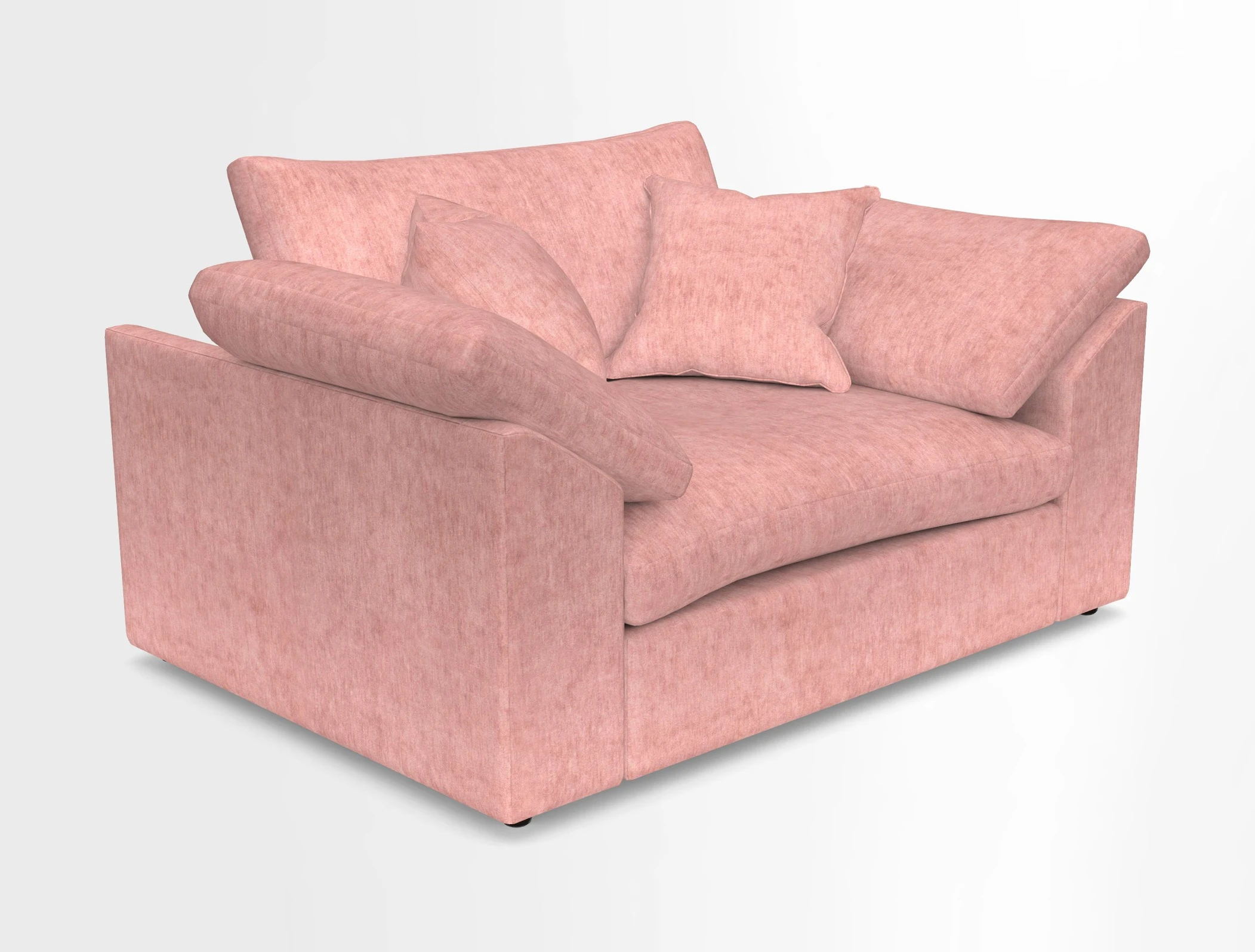 Big Softie Sloped Arm Snuggler in Two Tone Plain Biscuit