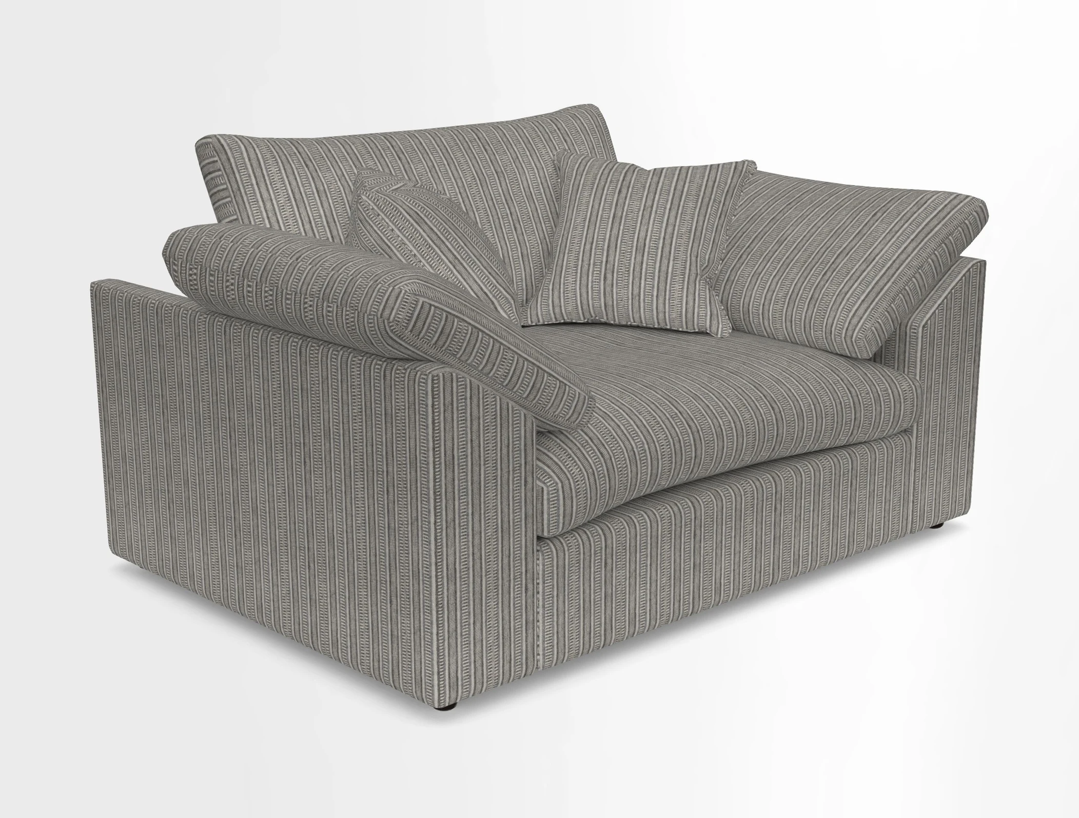 Big Softie Sloped Arm Snuggler in Two Tone Plain Biscuit
