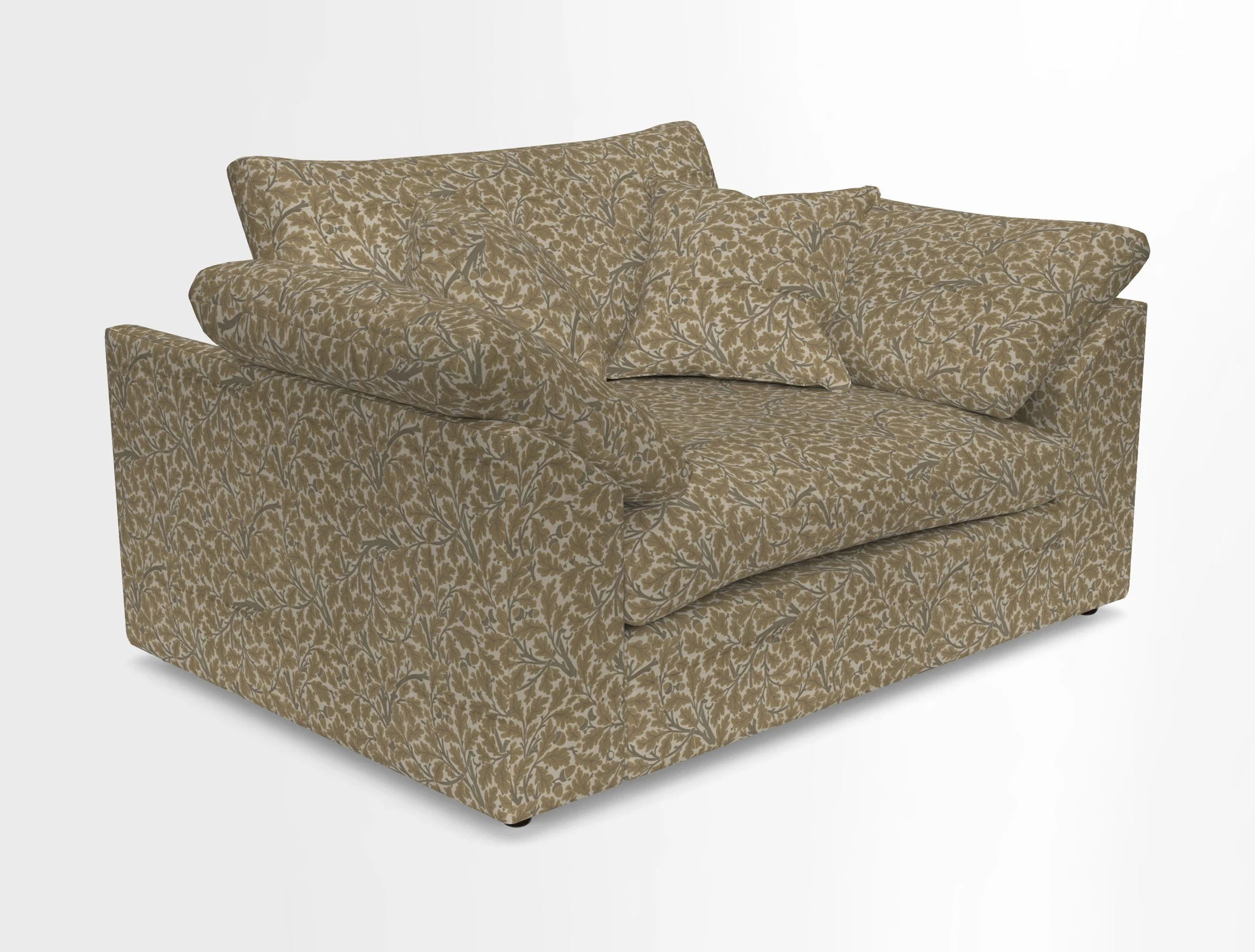 Big Softie Sloped Arm Snuggler in Two Tone Plain Biscuit