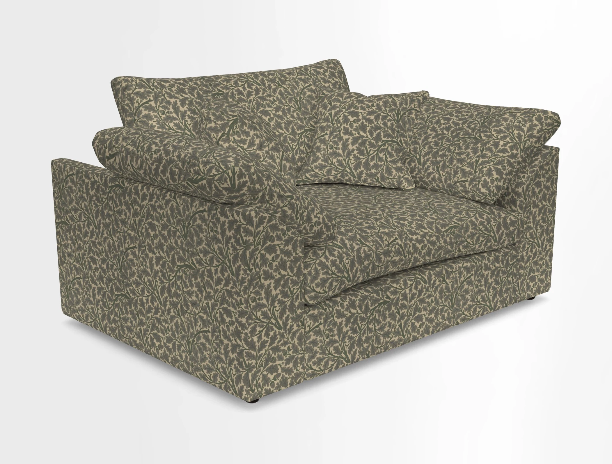 Big Softie Sloped Arm Snuggler in Two Tone Plain Biscuit