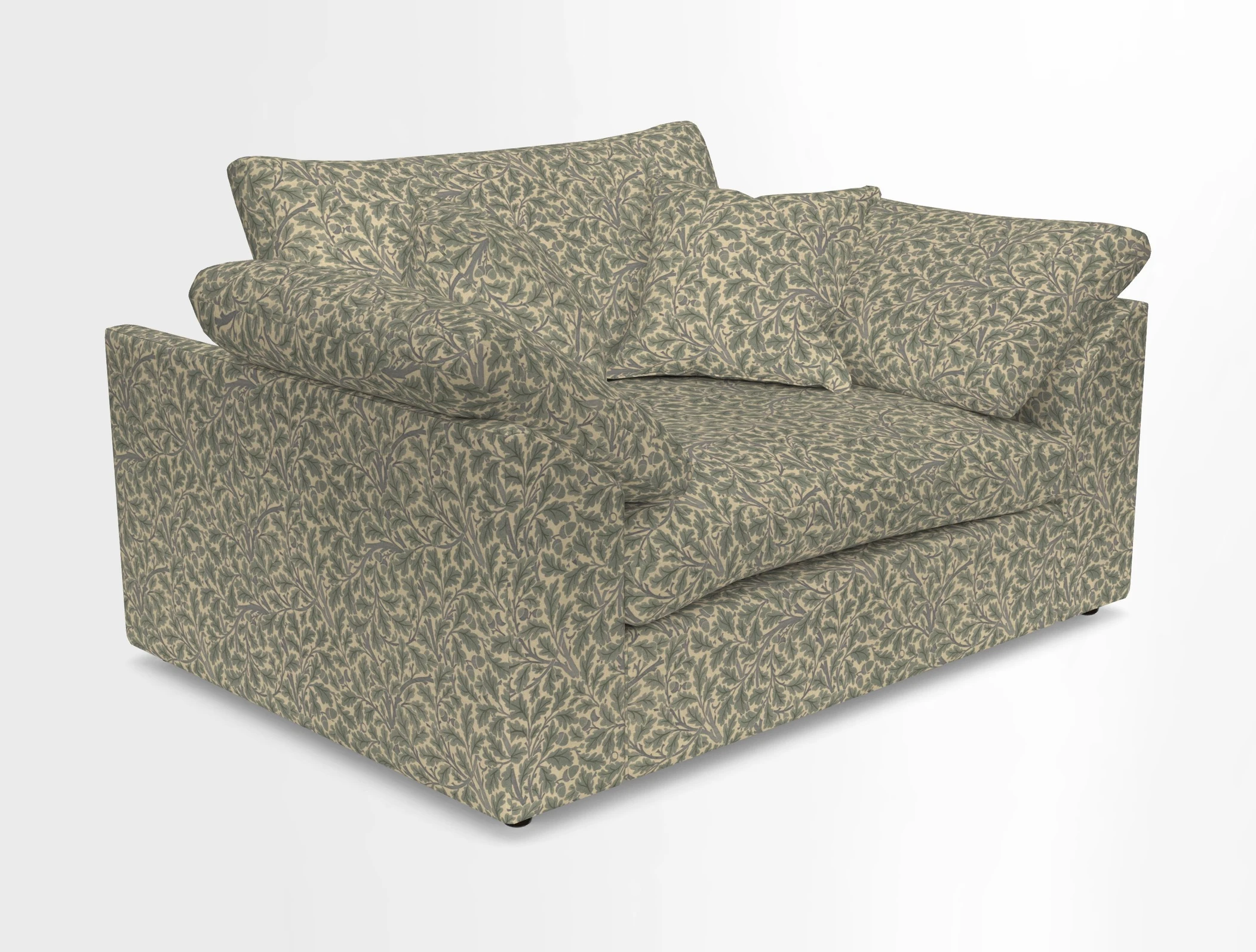 Big Softie Sloped Arm Snuggler in Two Tone Plain Biscuit
