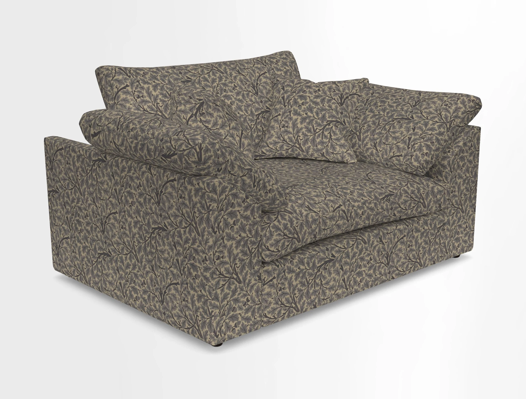 Big Softie Sloped Arm Snuggler in Two Tone Plain Biscuit