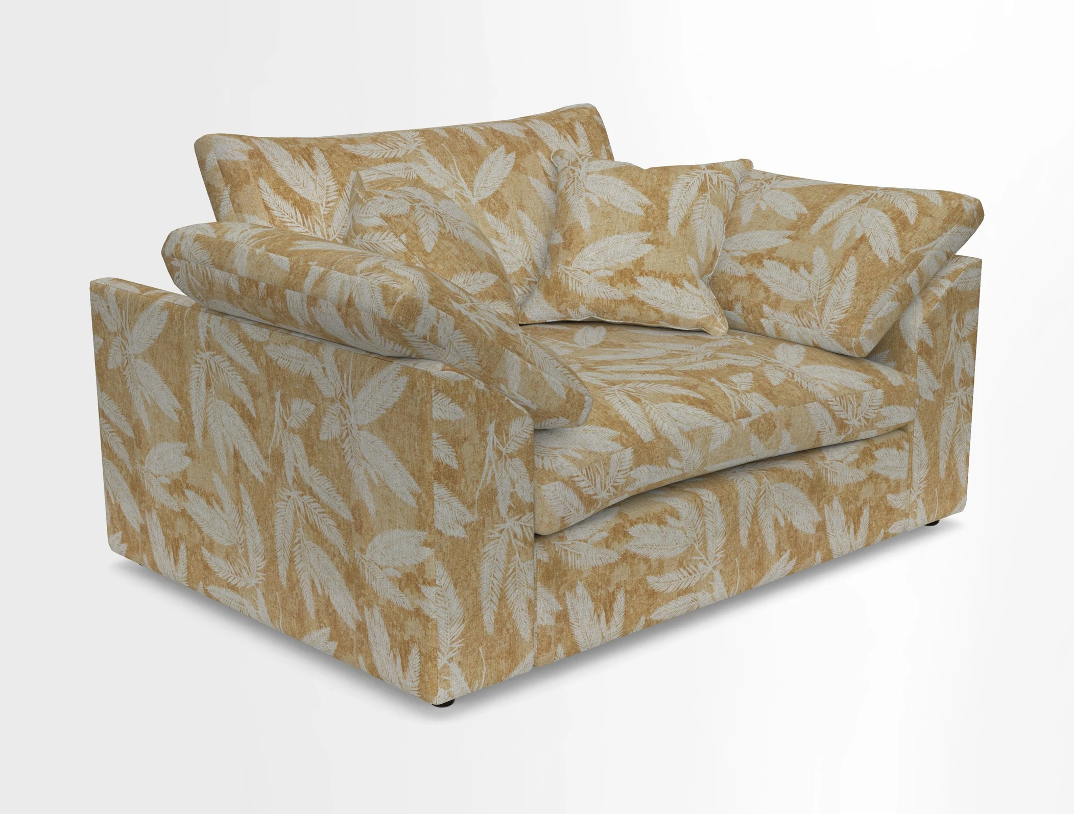 Big Softie Sloped Arm Snuggler in Two Tone Plain Biscuit