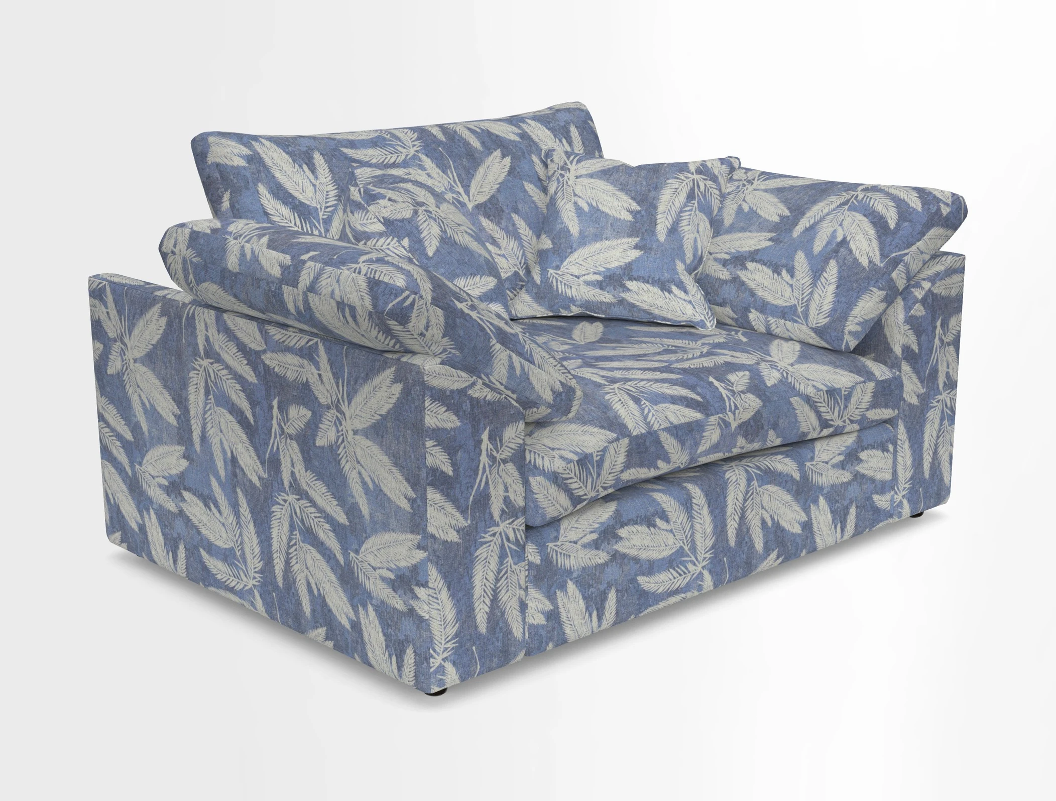 Big Softie Sloped Arm Snuggler in Two Tone Plain Biscuit