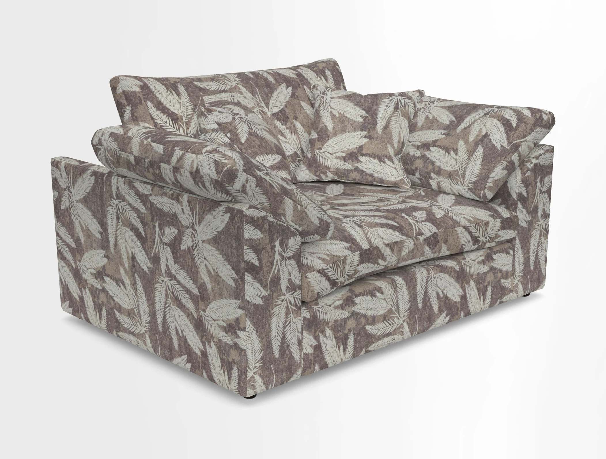 Big Softie Sloped Arm Snuggler in Two Tone Plain Biscuit