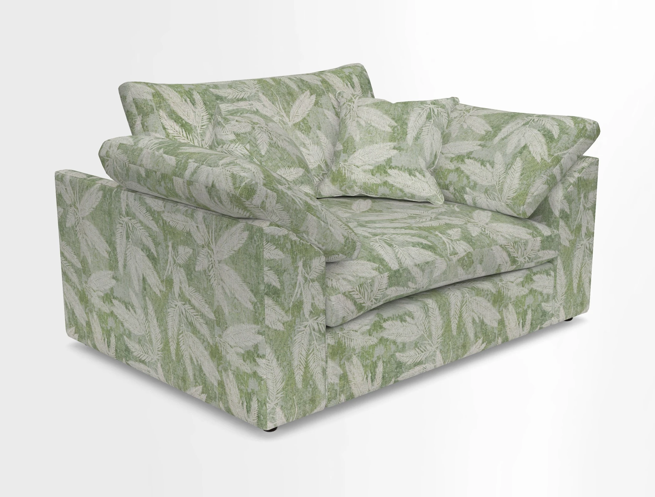 Big Softie Sloped Arm Snuggler in Two Tone Plain Biscuit