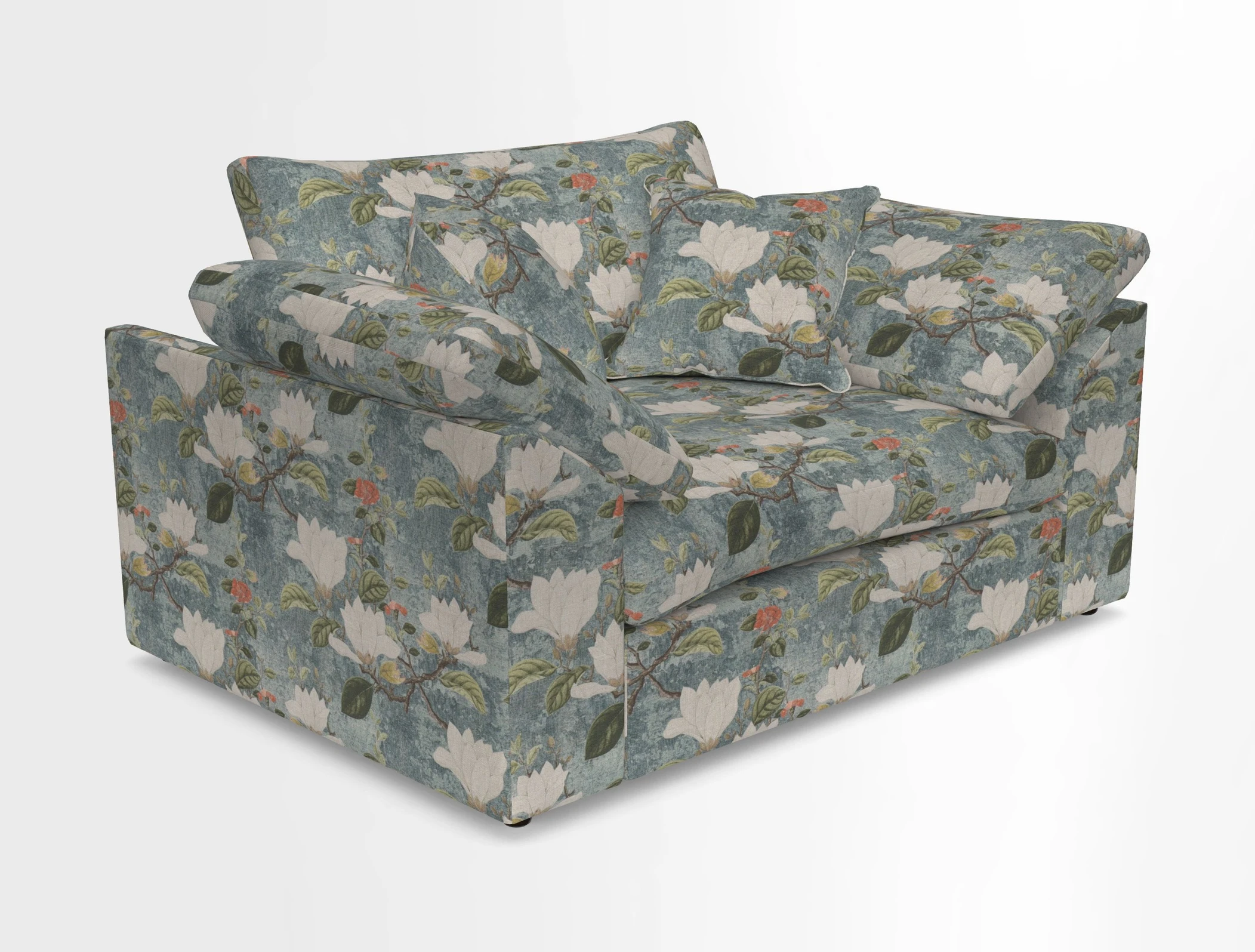Big Softie Sloped Arm Snuggler in Two Tone Plain Biscuit