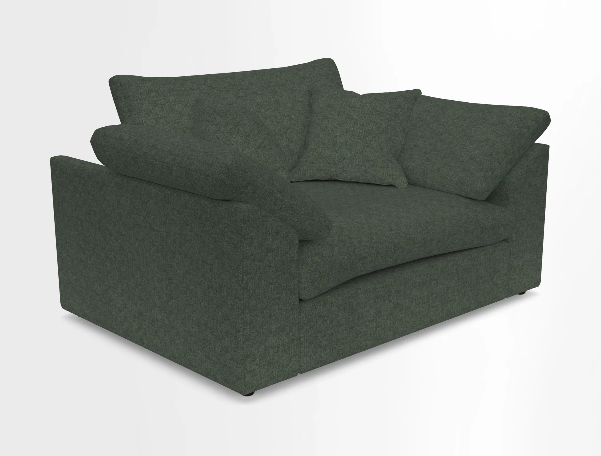 Big Softie Sloped Arm Snuggler in Two Tone Plain Biscuit