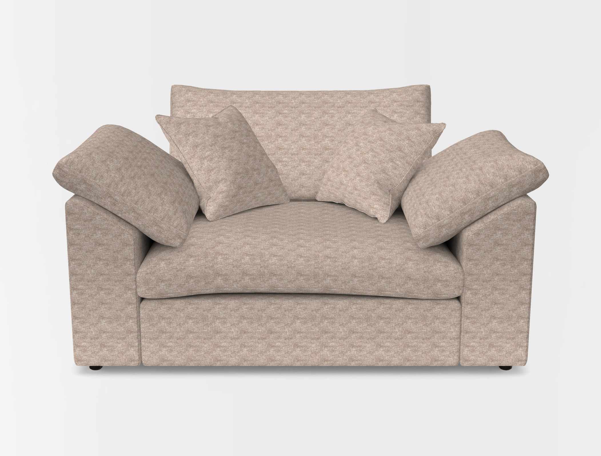 Big softie sloped arm front