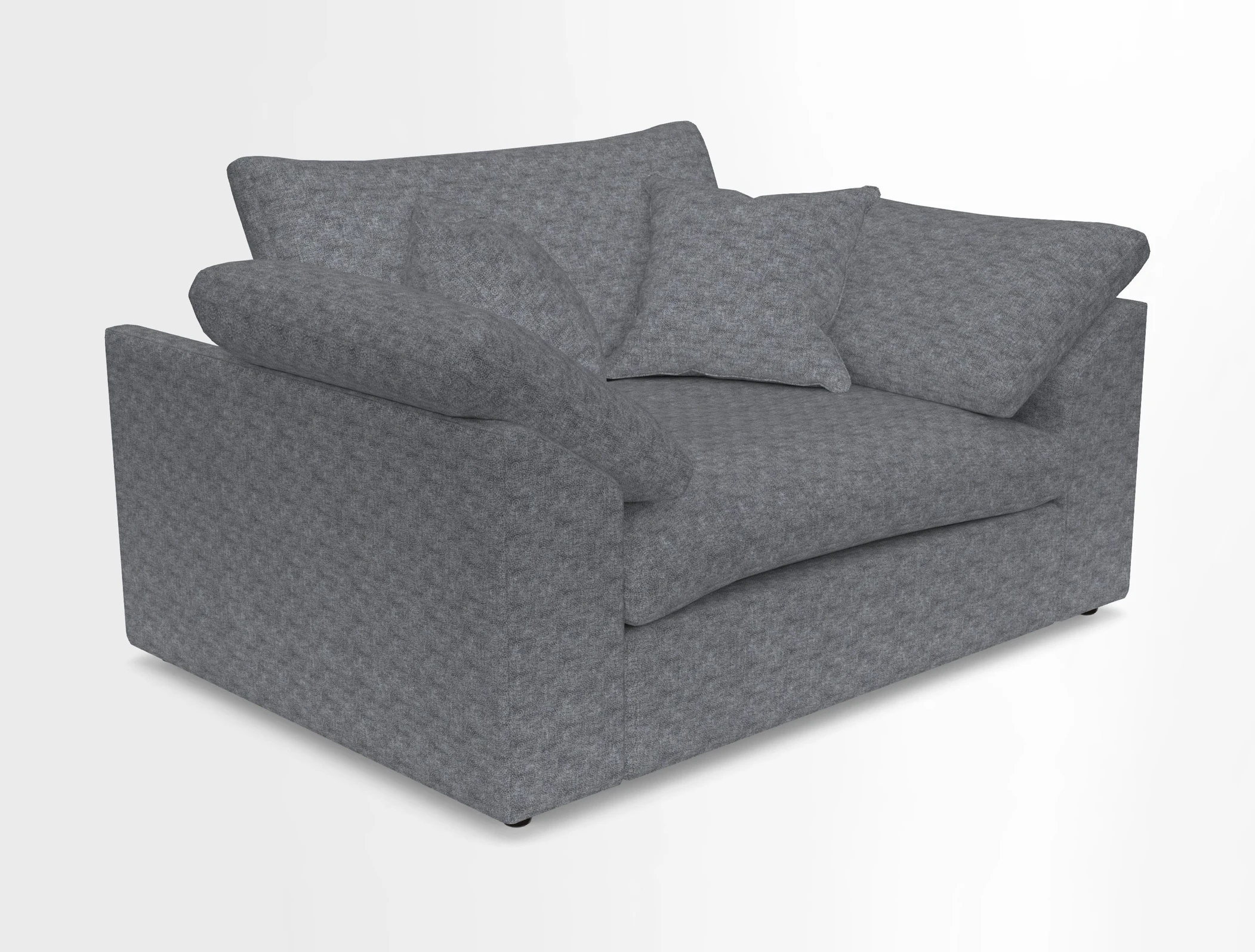 Big Softie Sloped Arm Snuggler in Two Tone Plain Biscuit