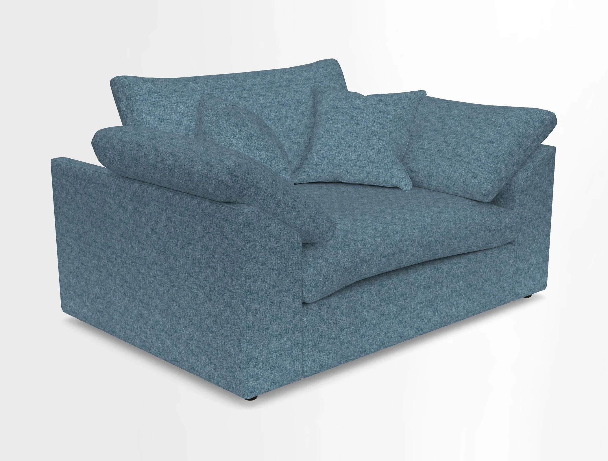 Big Softie Sloped Arm Snuggler in Two Tone Plain Biscuit