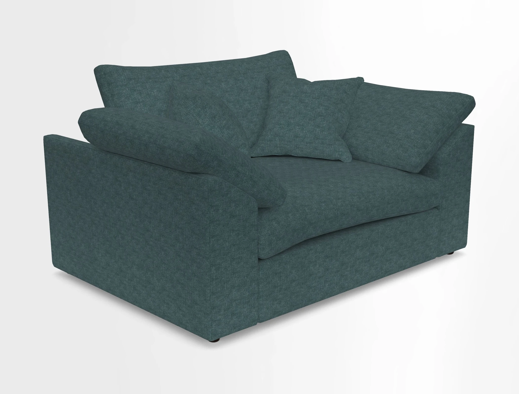 Big Softie Sloped Arm Snuggler in Two Tone Plain Biscuit