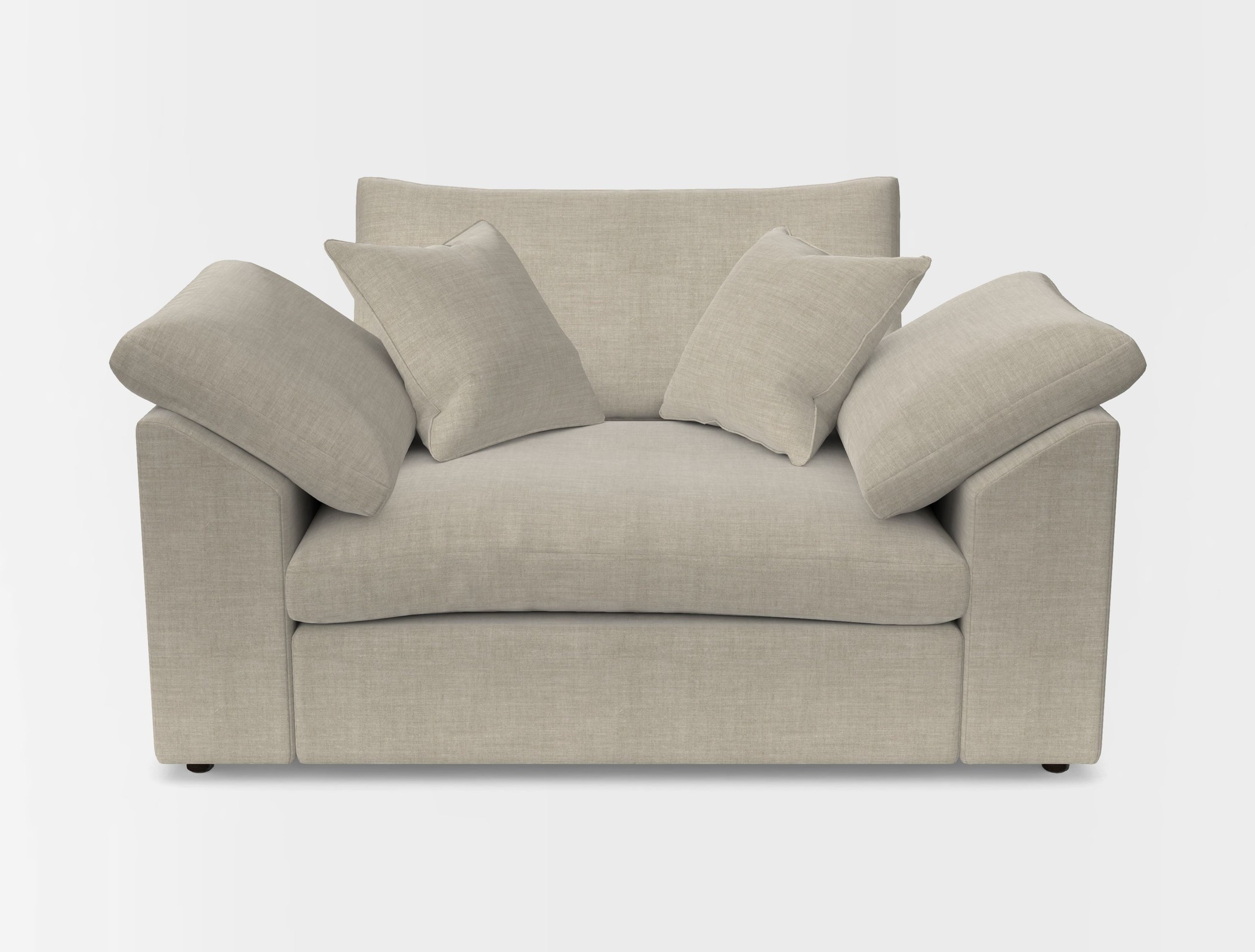 Big softie sloped arm front