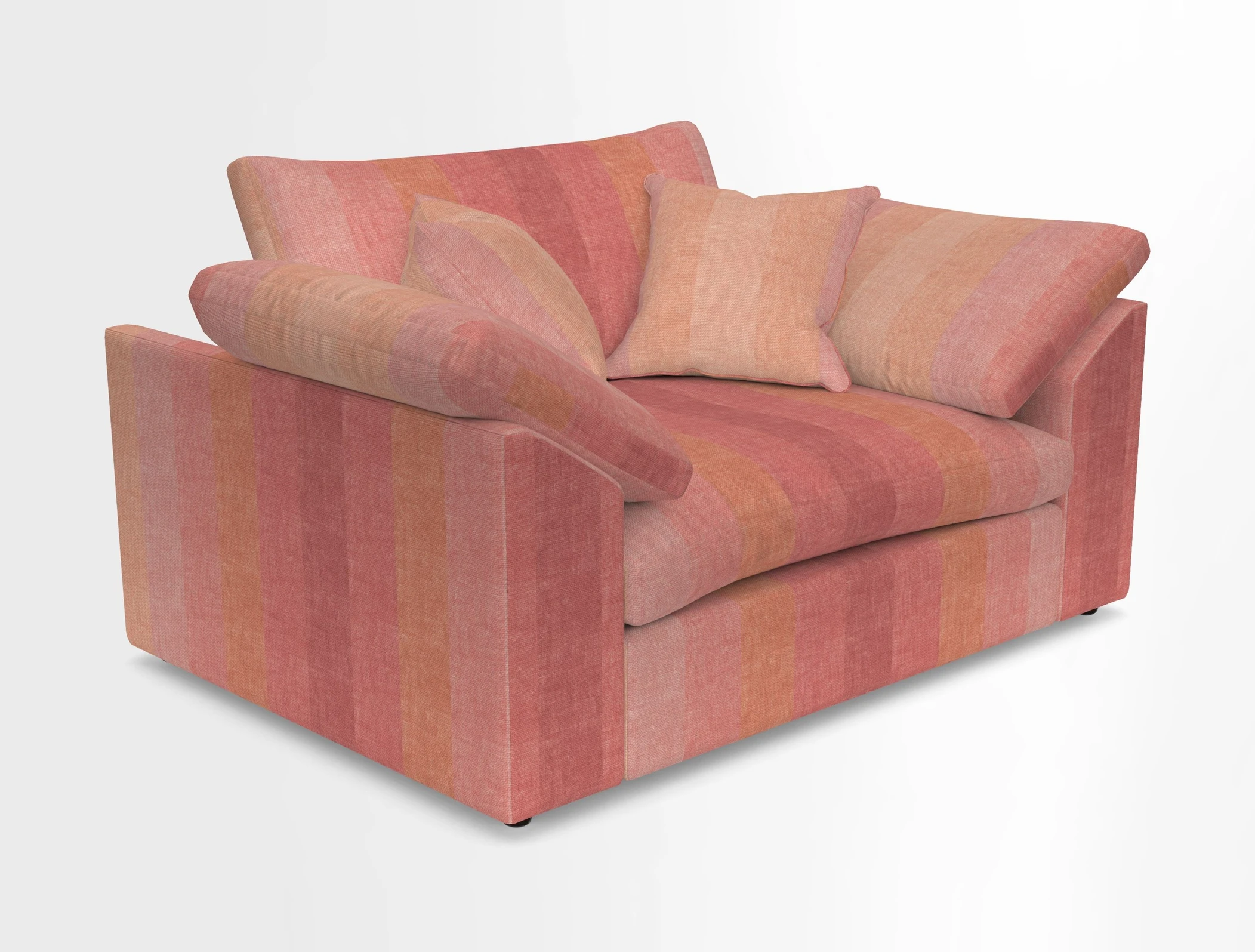 Big Softie Sloped Arm Snuggler in Two Tone Plain Biscuit