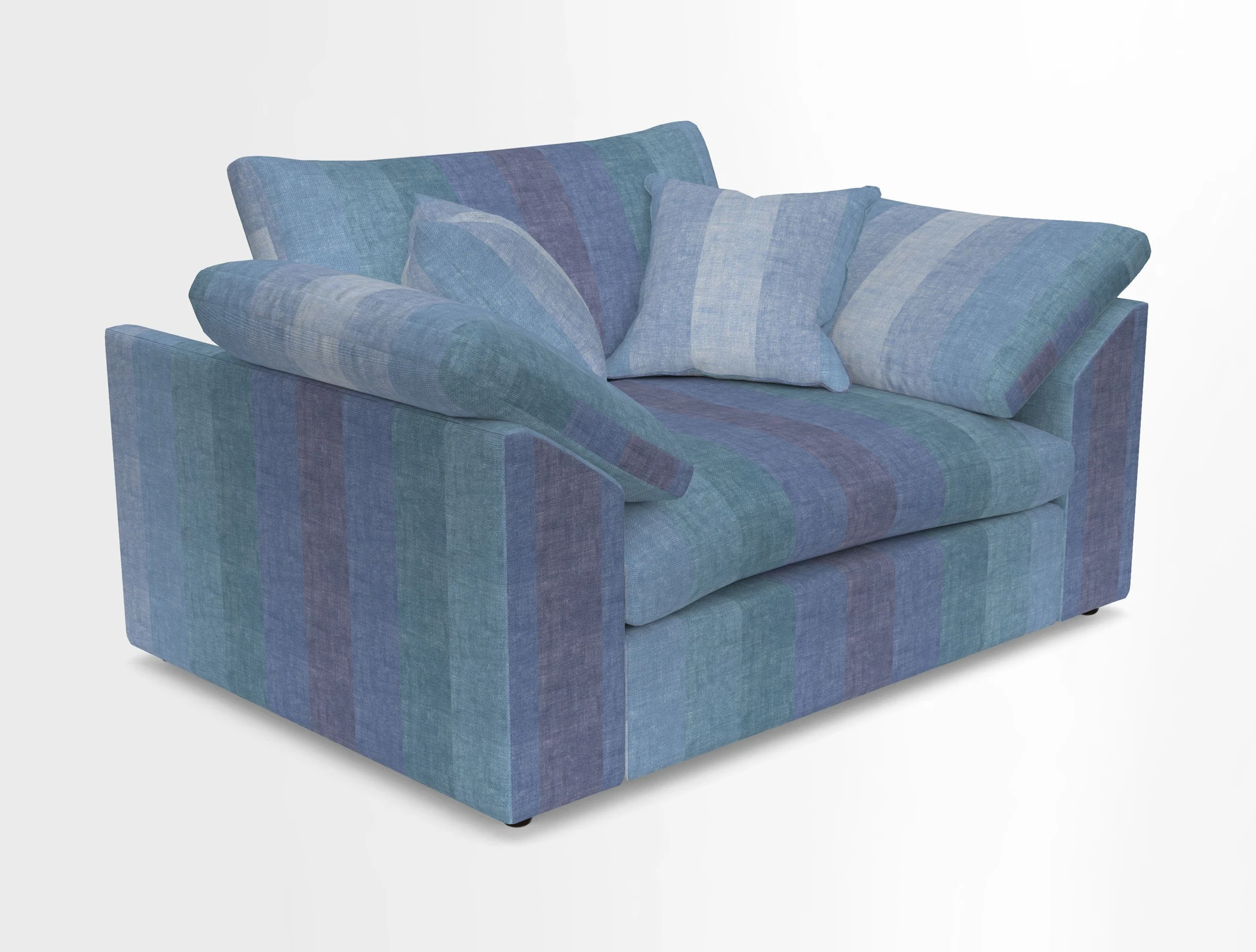 Big Softie Sloped Arm Snuggler in Two Tone Plain Biscuit