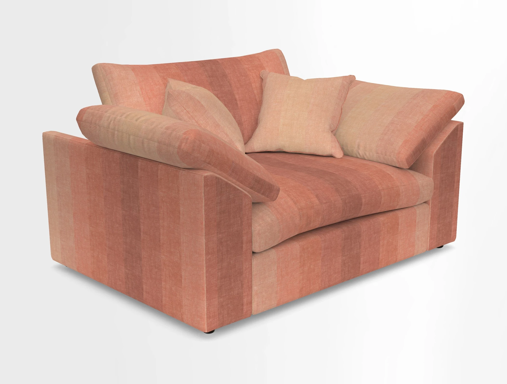 Big Softie Sloped Arm Snuggler in Two Tone Plain Biscuit