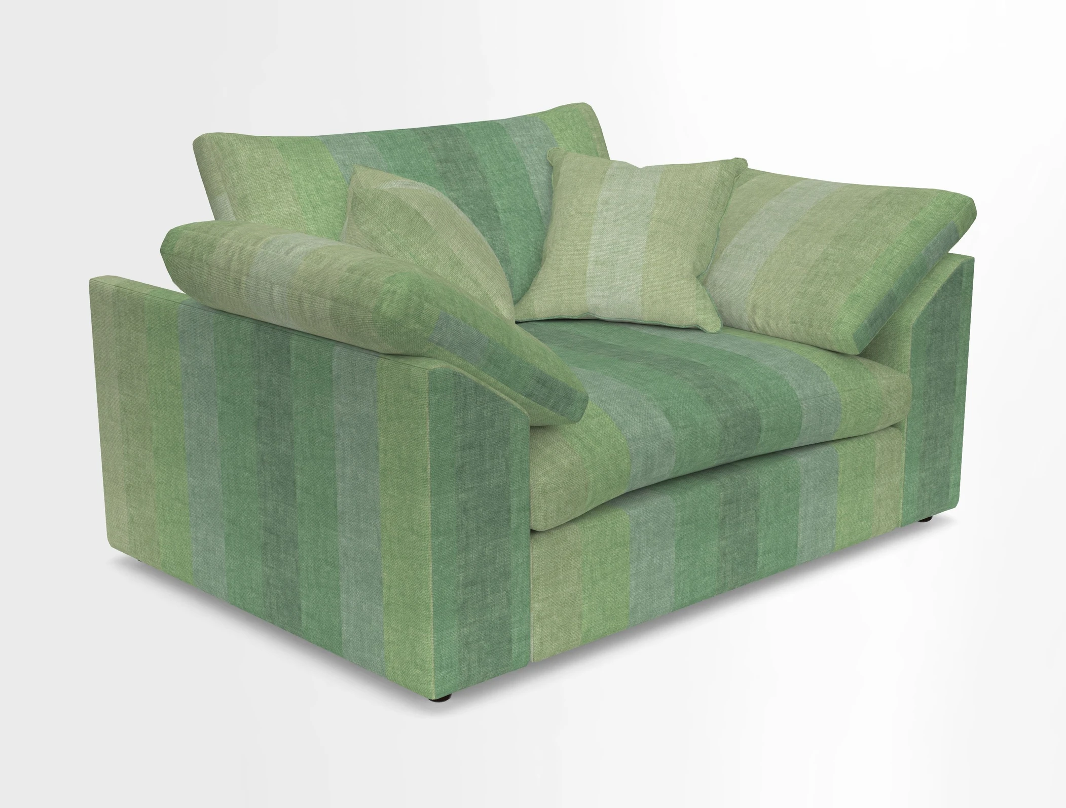 Big Softie Sloped Arm Snuggler in Two Tone Plain Biscuit