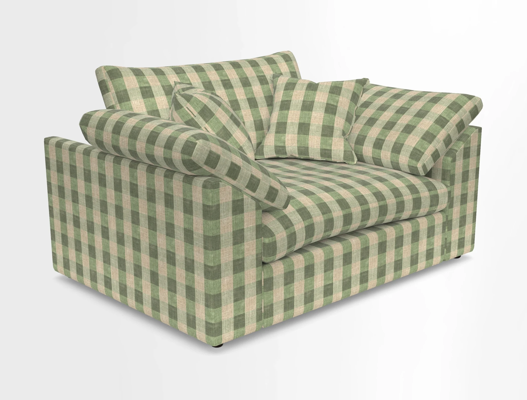 Big Softie Sloped Arm Snuggler in Two Tone Plain Biscuit