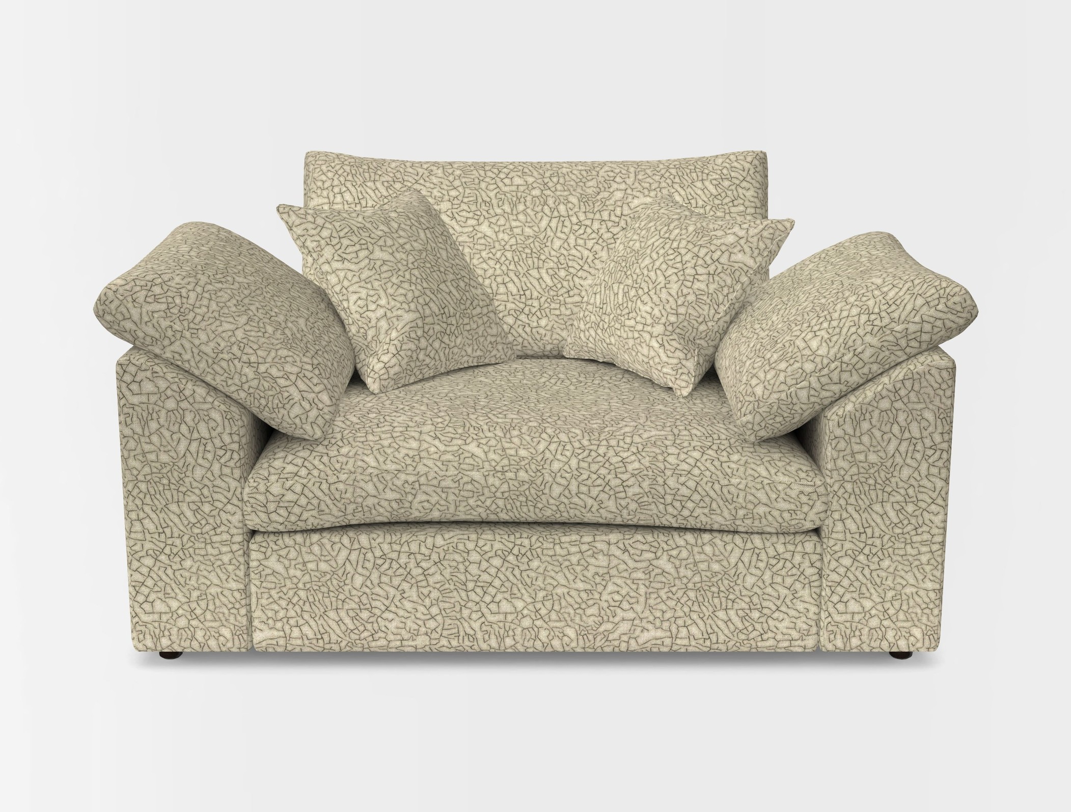Big softie sloped arm front