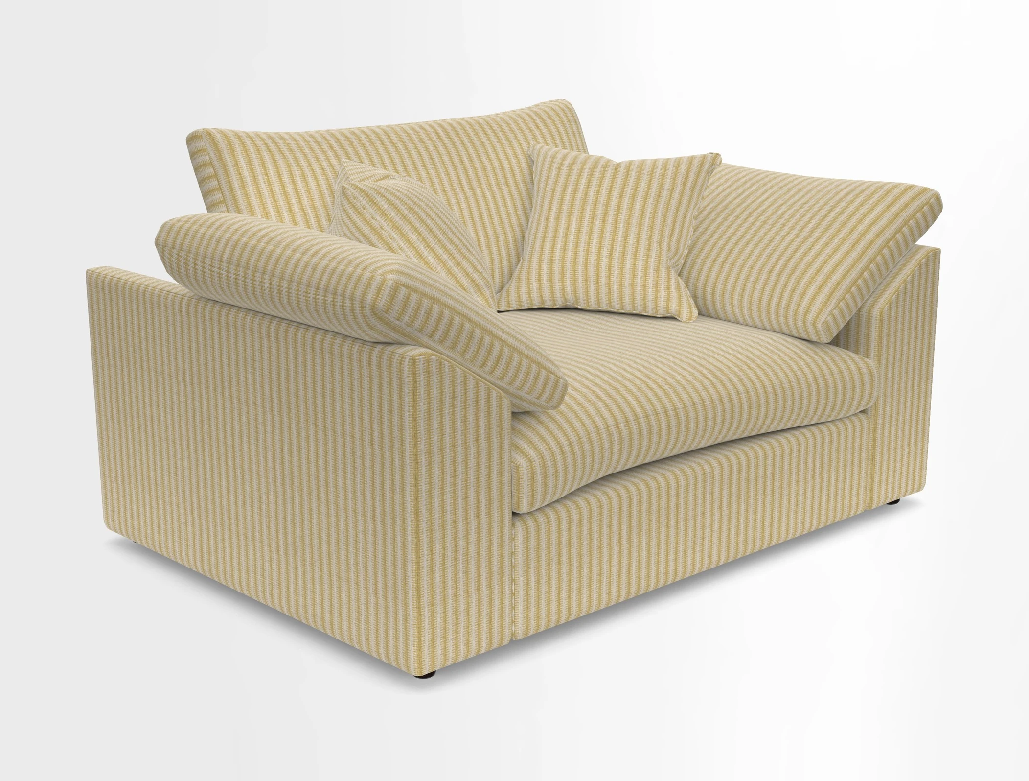 Big Softie Sloped Arm Snuggler in Two Tone Plain Biscuit