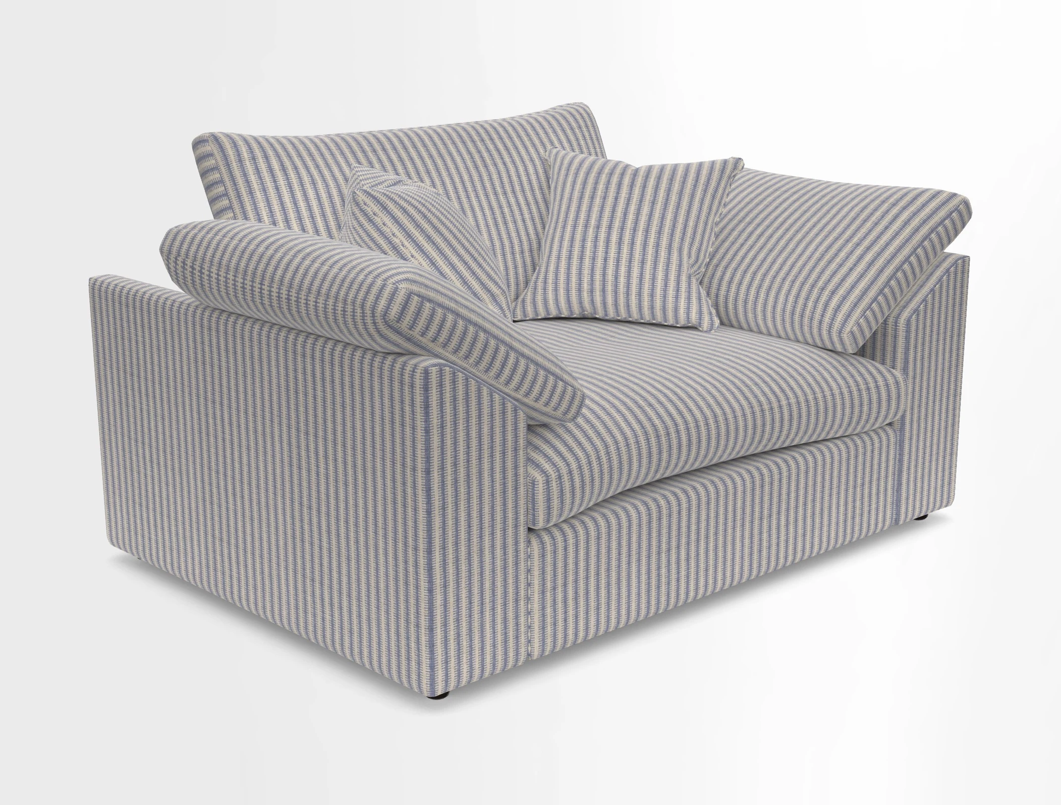 Big Softie Sloped Arm Snuggler in Two Tone Plain Biscuit