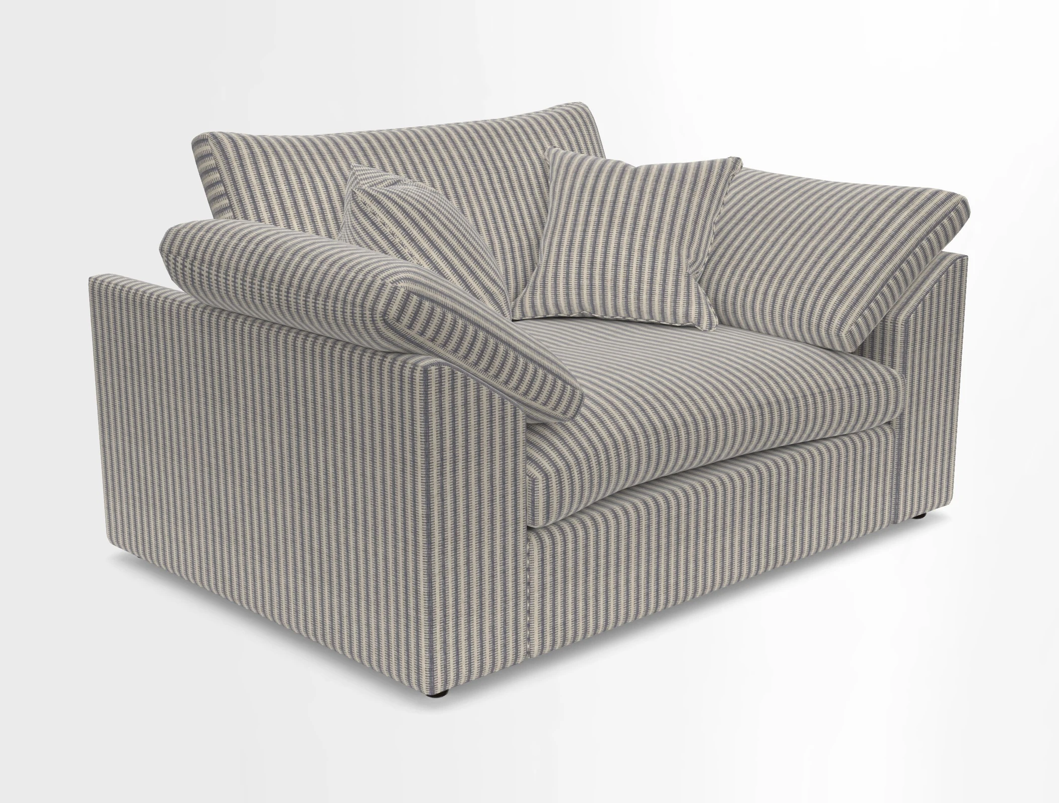 Big Softie Sloped Arm Snuggler in Two Tone Plain Biscuit