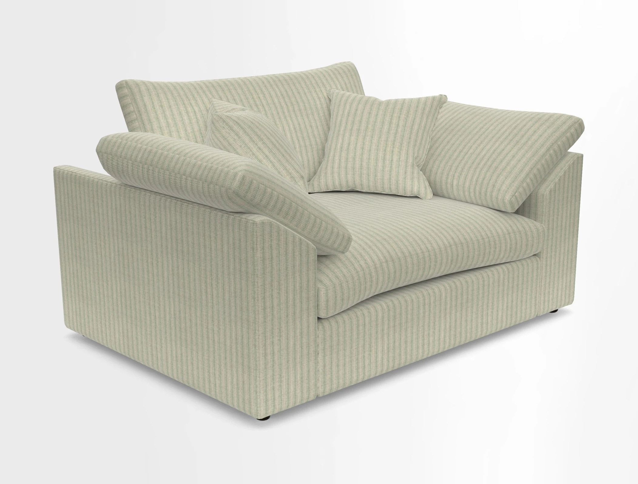 Big Softie Sloped Arm Snuggler in Two Tone Plain Biscuit