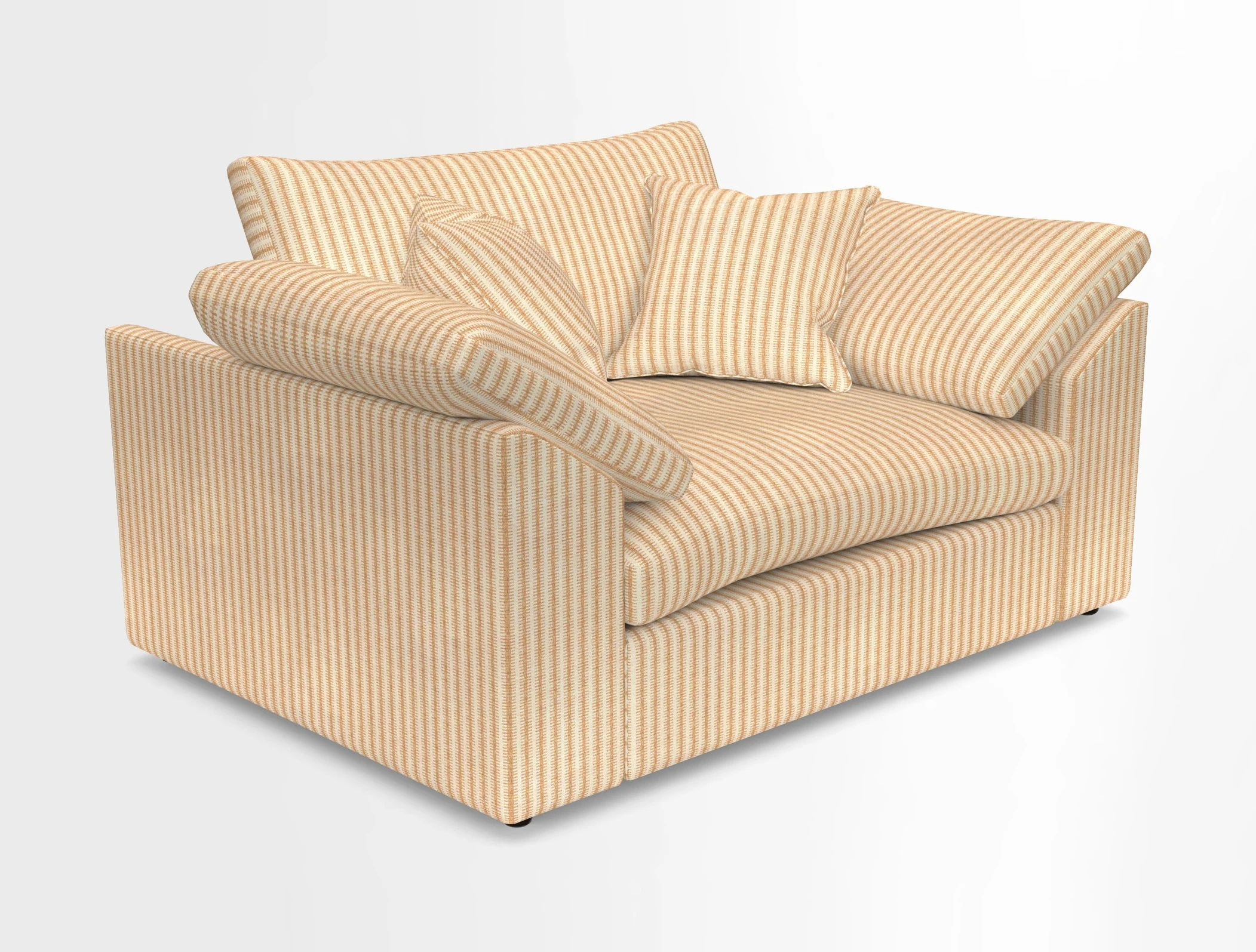 Big Softie Sloped Arm Snuggler in Two Tone Plain Biscuit