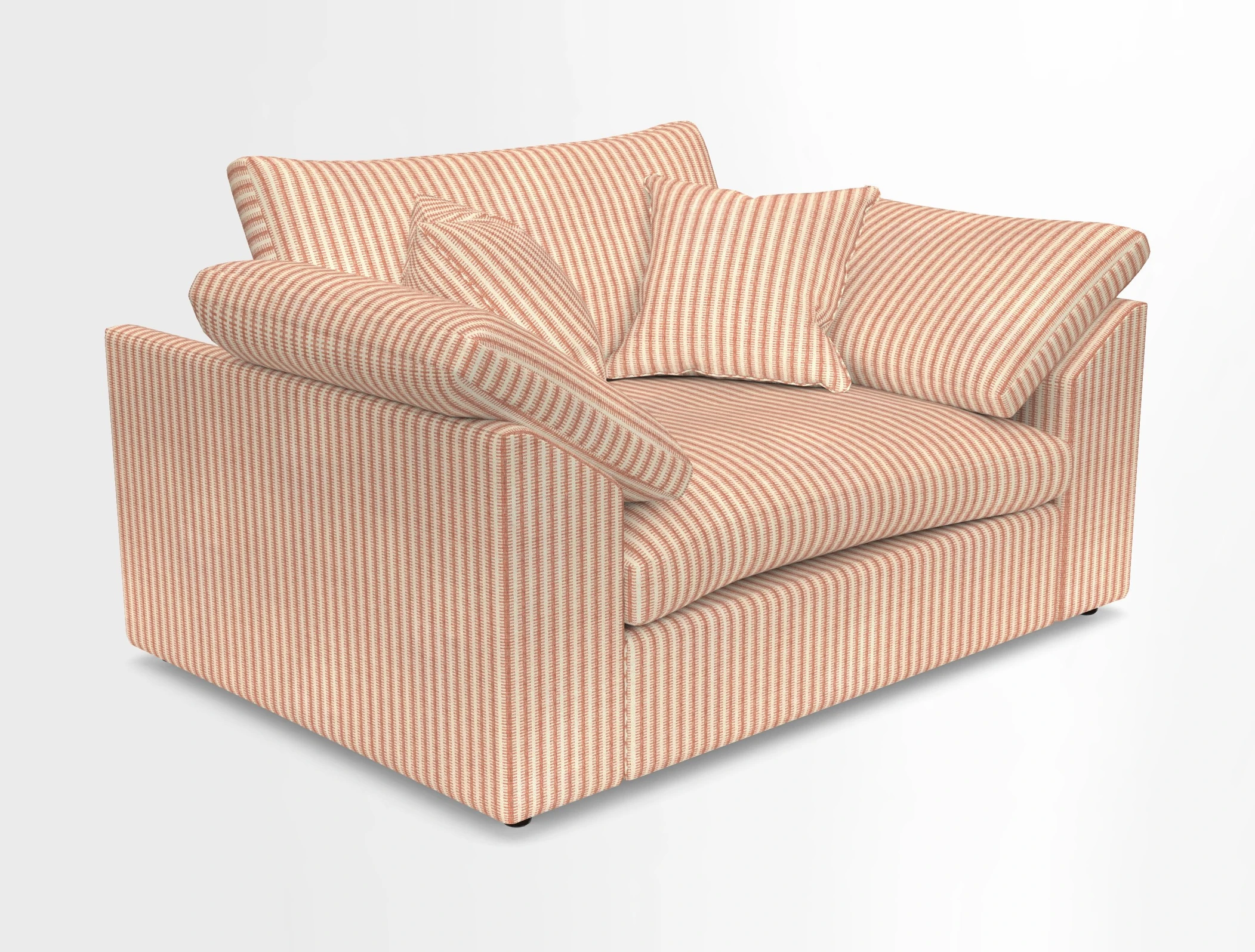 Big Softie Sloped Arm Snuggler in Two Tone Plain Biscuit