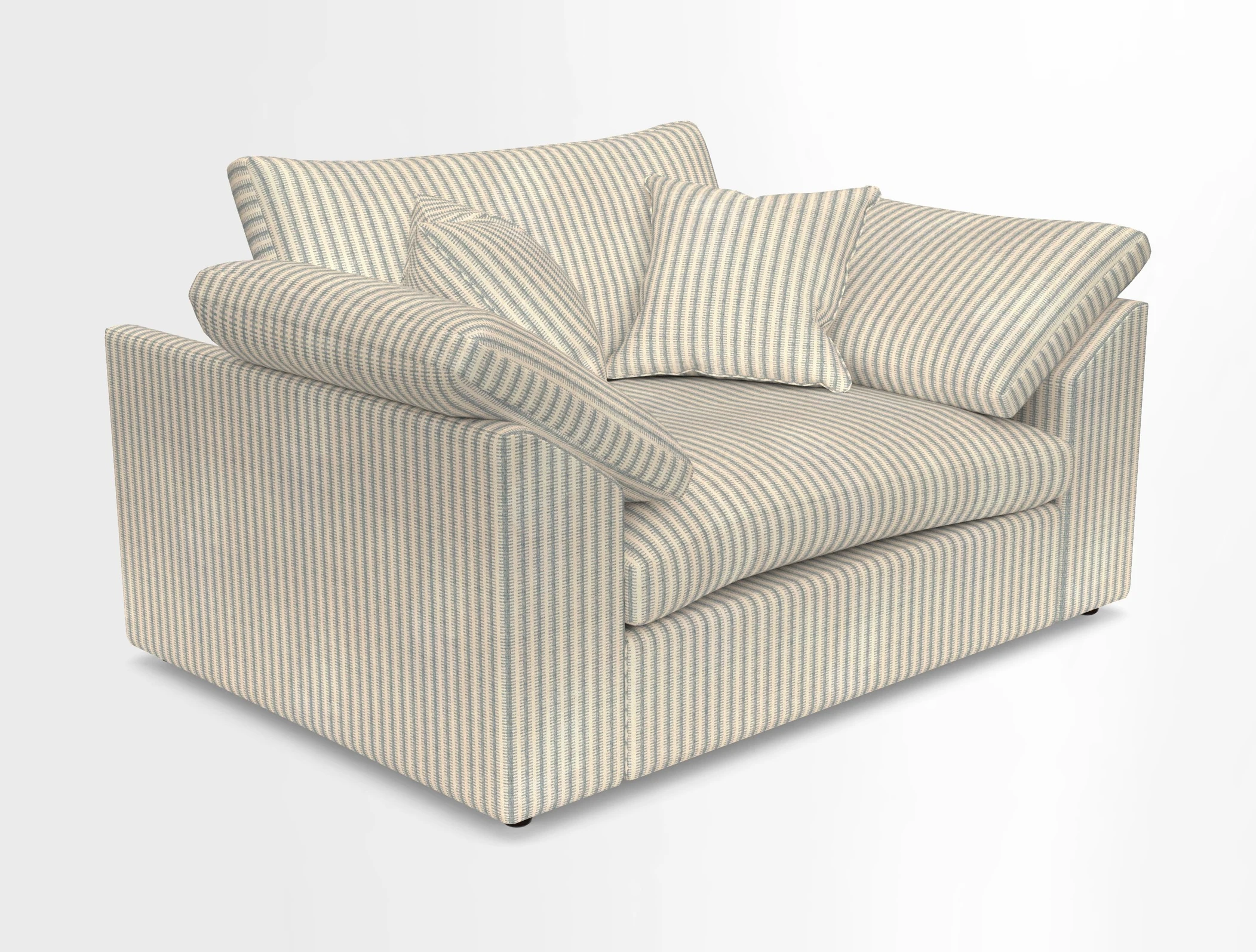 Big Softie Sloped Arm Snuggler in Two Tone Plain Biscuit
