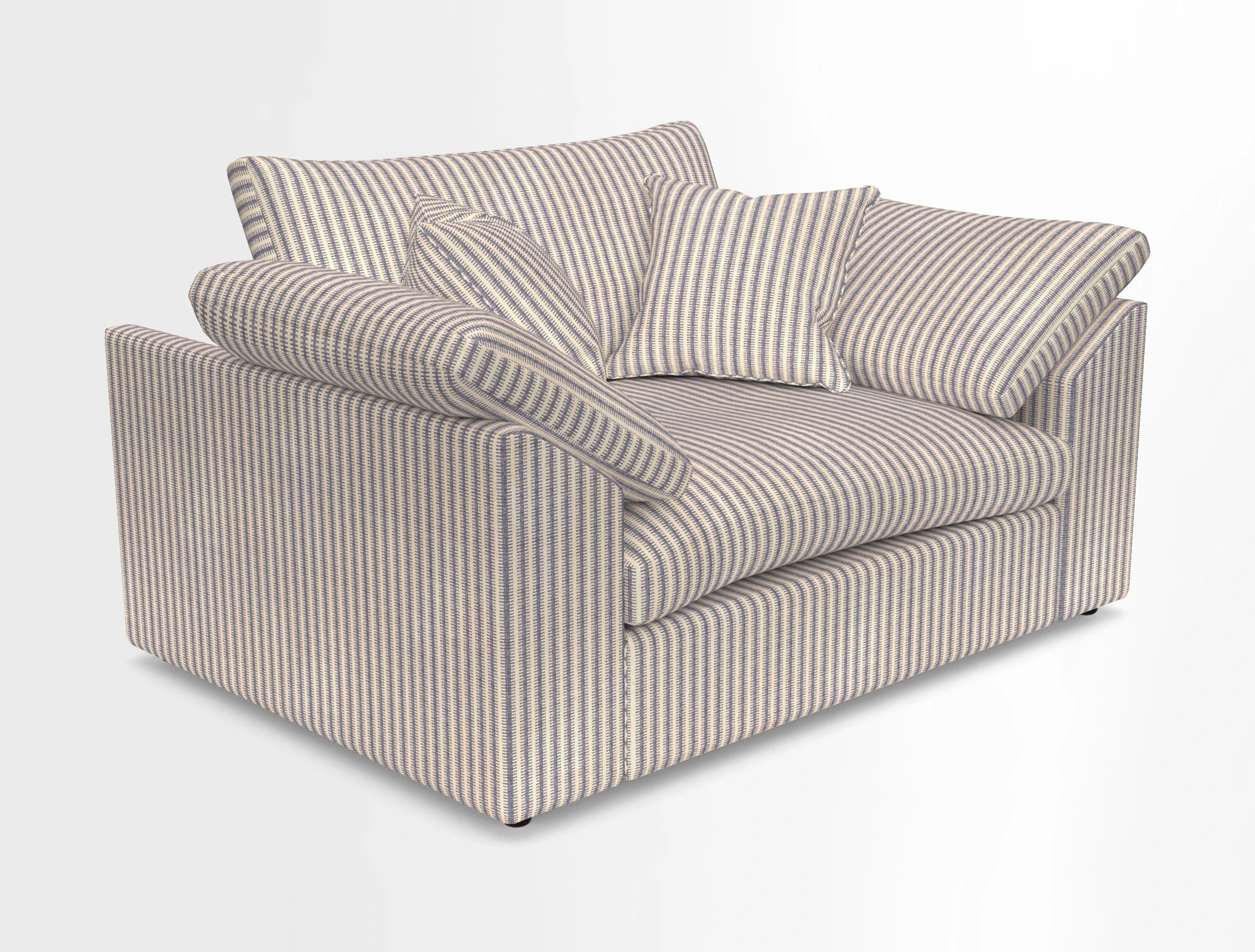 Big Softie Sloped Arm Snuggler in Two Tone Plain Biscuit