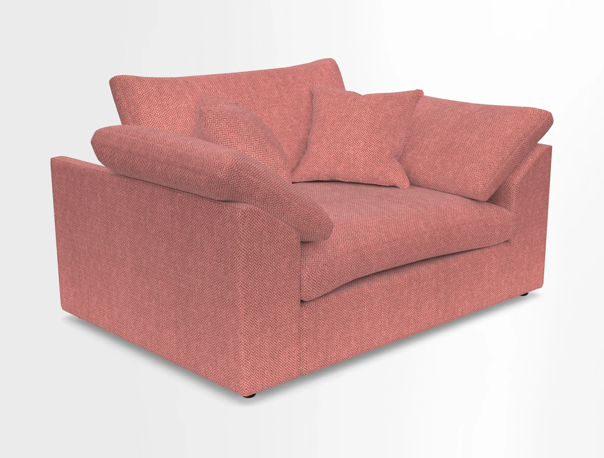 Big Softie Sloped Arm Snuggler in Two Tone Plain Biscuit