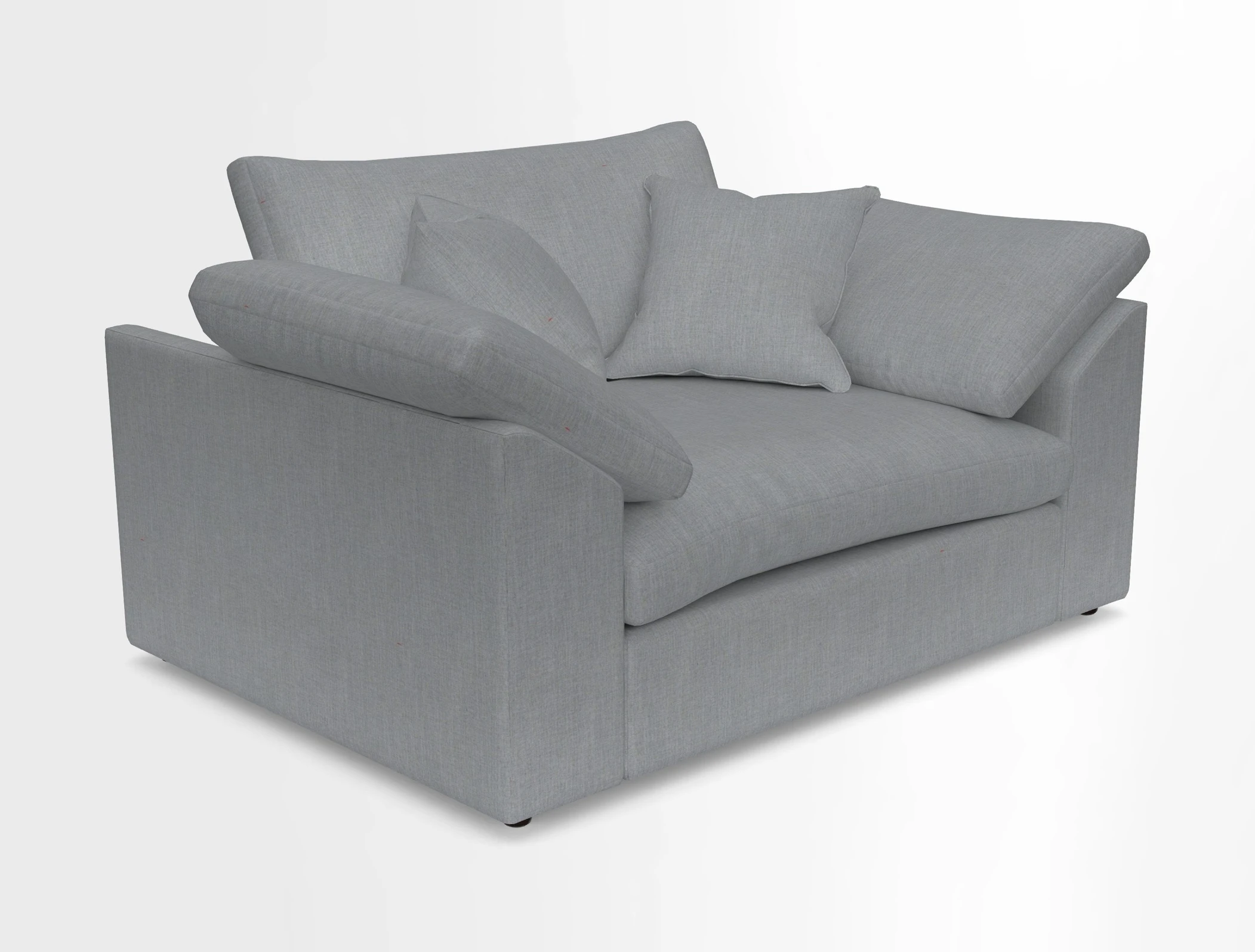 Big Softie Sloped Arm Snuggler in Two Tone Plain Biscuit