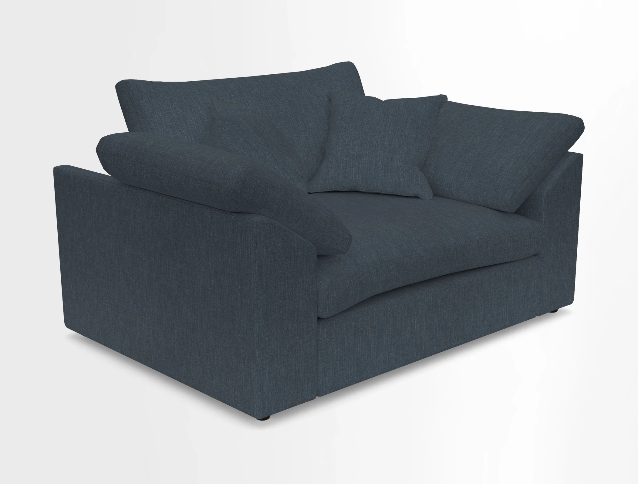 Big Softie Sloped Arm Snuggler in Two Tone Plain Biscuit