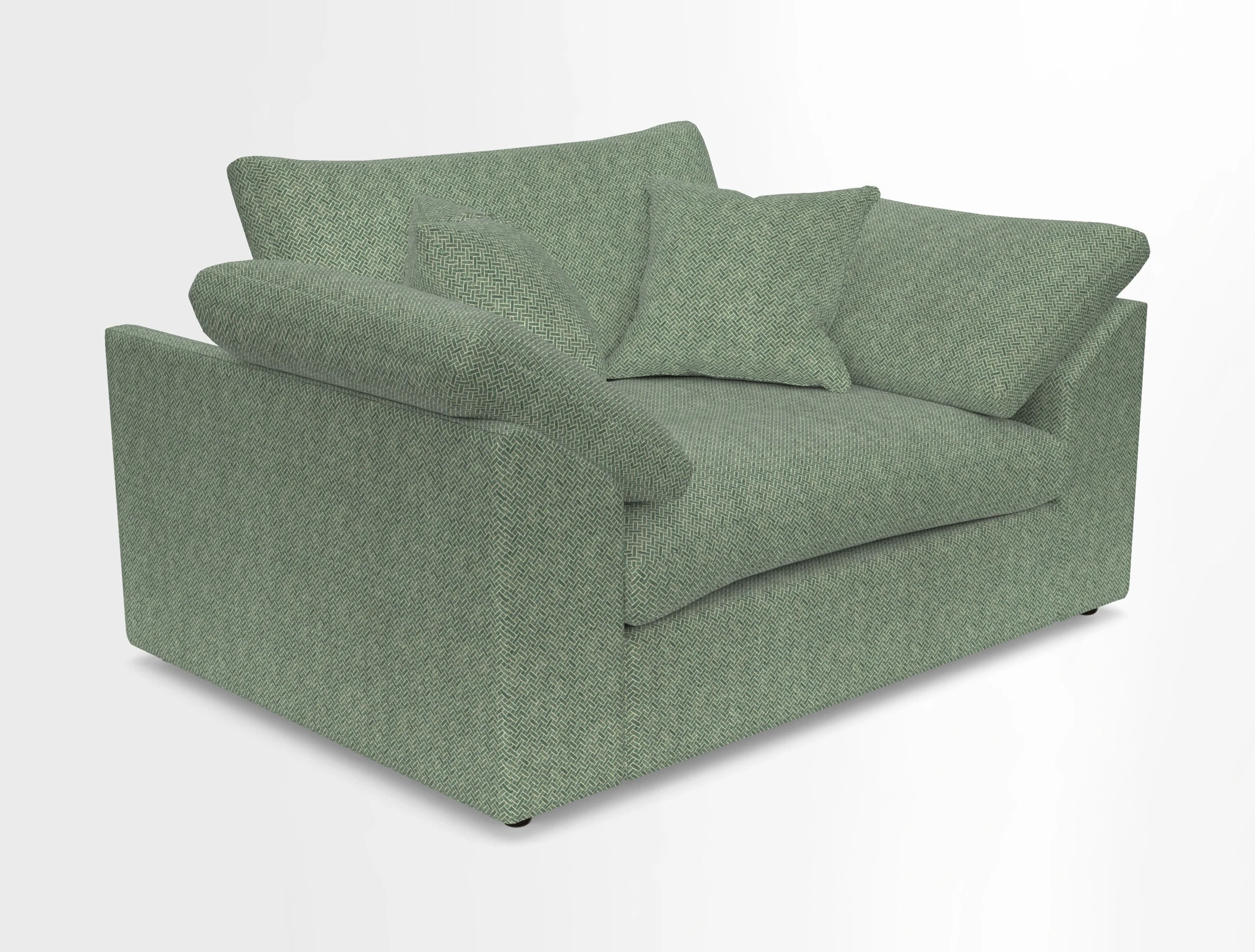 Big Softie Sloped Arm Snuggler in Two Tone Plain Biscuit