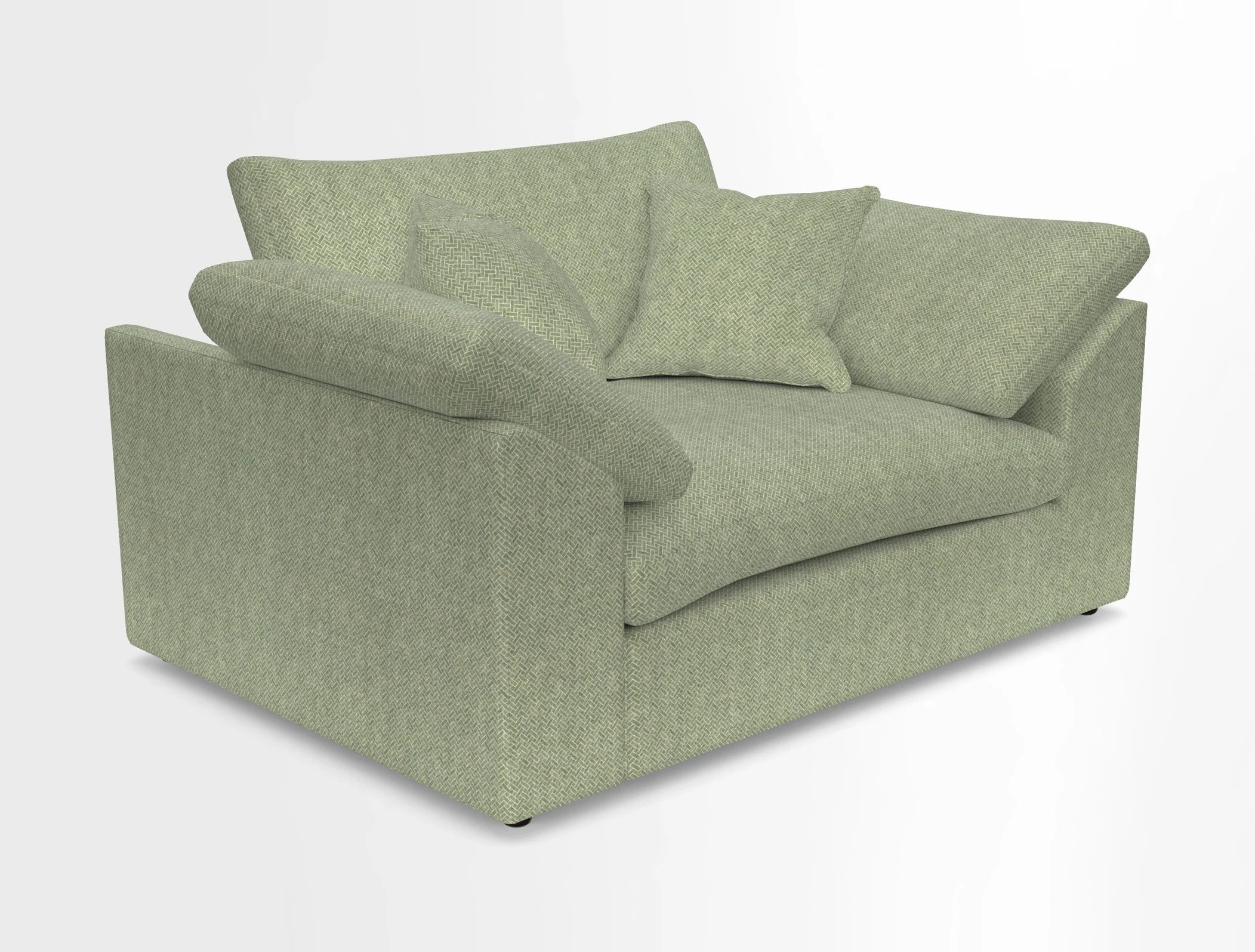 Big Softie Sloped Arm Snuggler in Two Tone Plain Biscuit