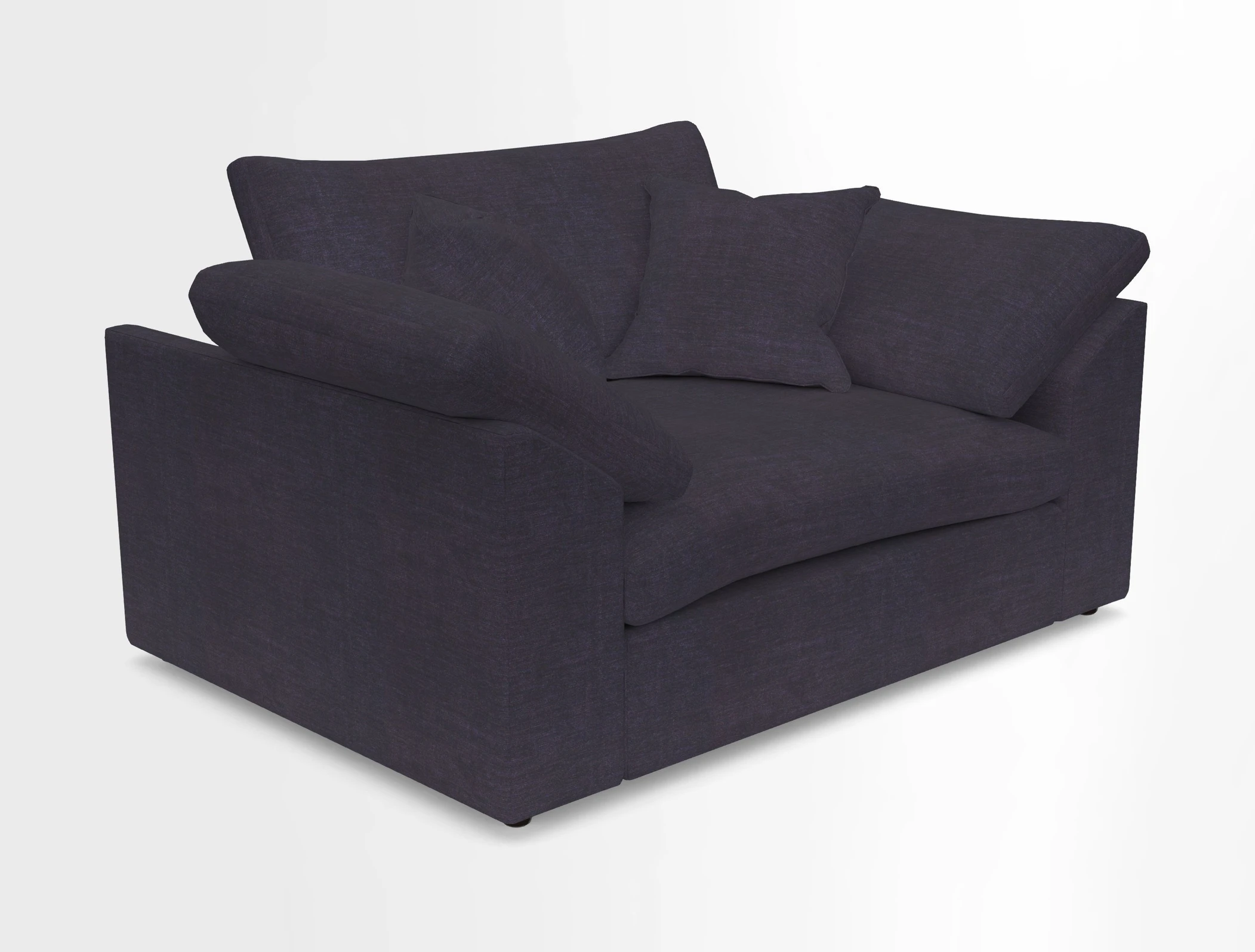 Big Softie Sloped Arm Snuggler in Two Tone Plain Biscuit