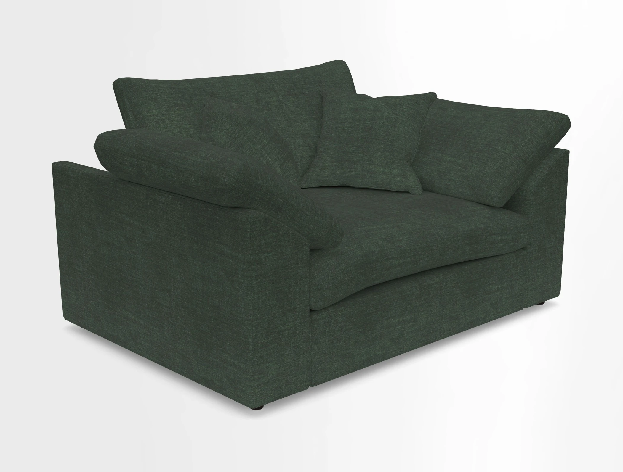 Big Softie Sloped Arm Snuggler in Two Tone Plain Biscuit