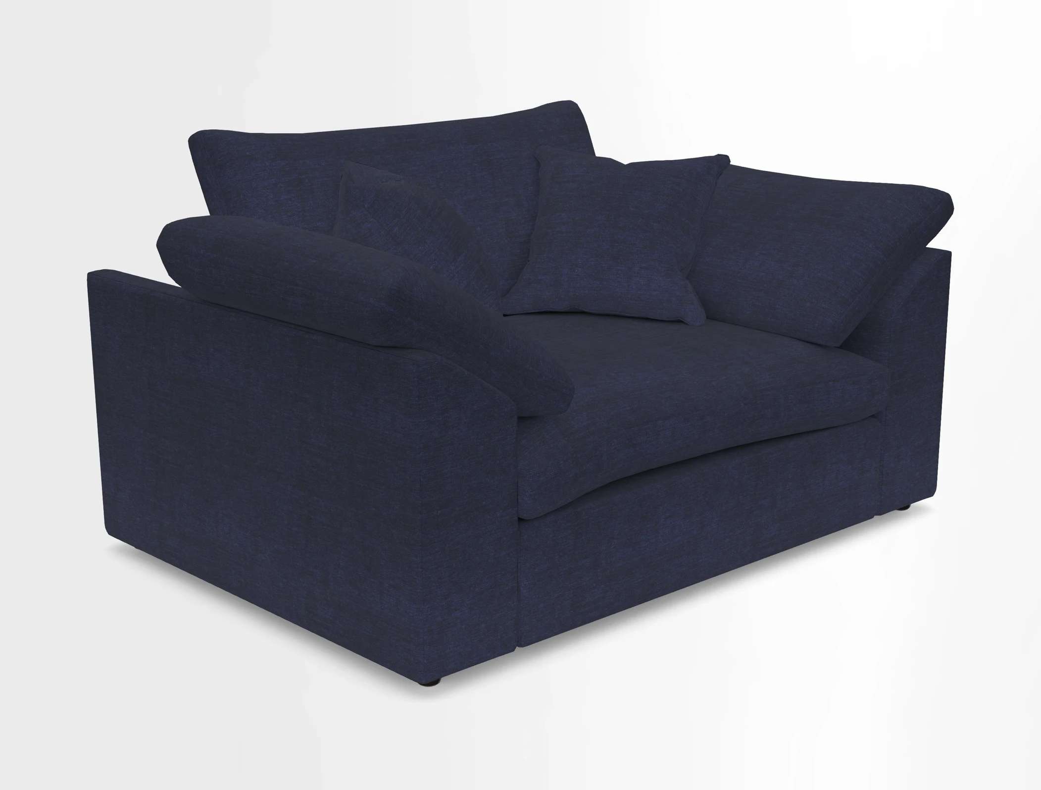 Big Softie Sloped Arm Snuggler in Two Tone Plain Biscuit