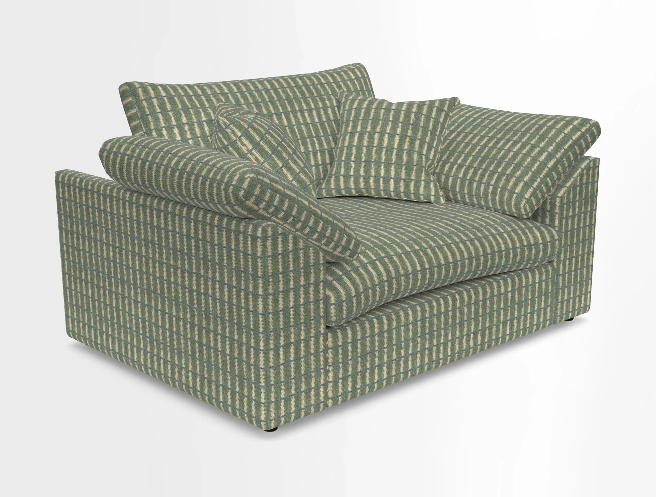 Big Softie Sloped Arm Snuggler in Two Tone Plain Biscuit