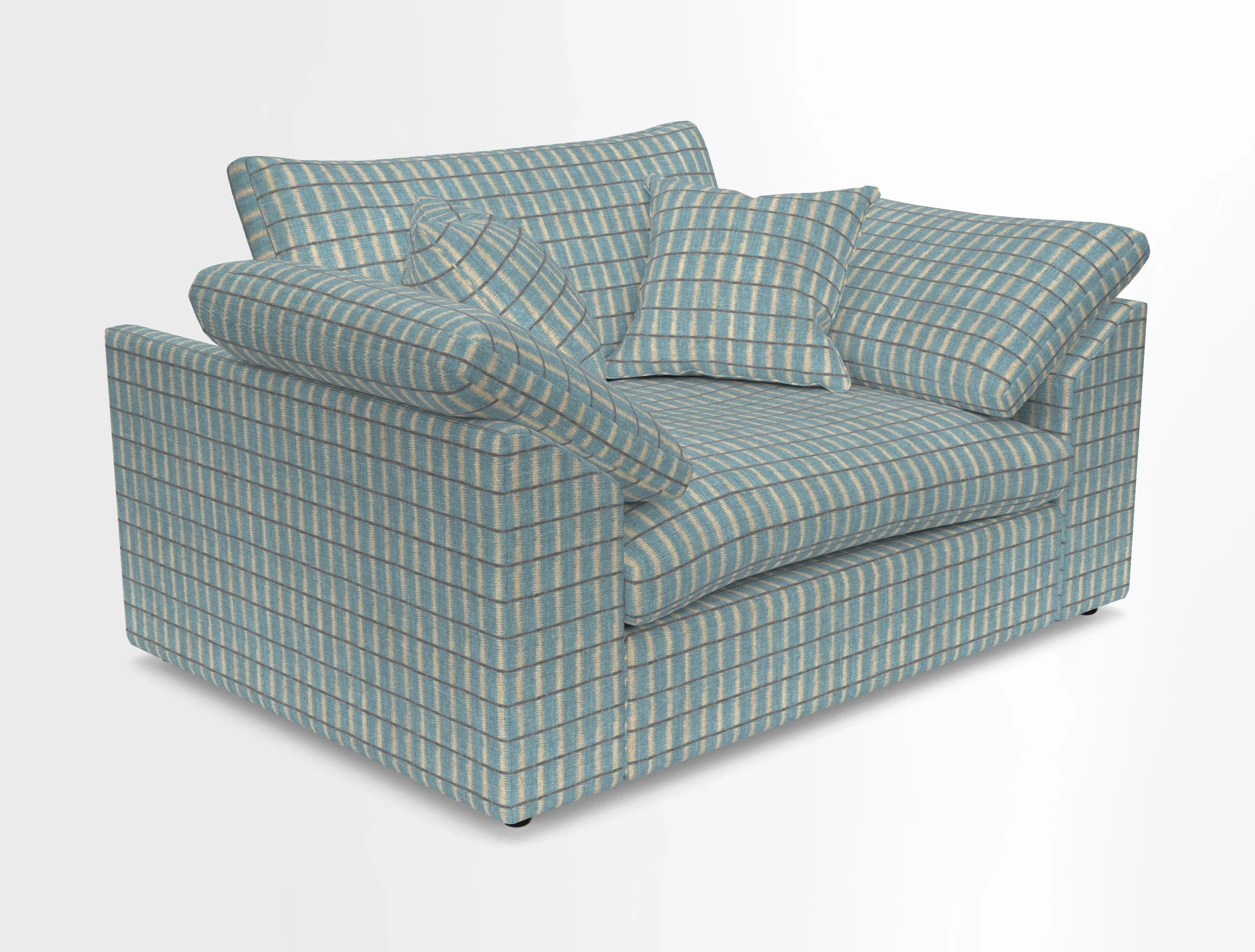 Big Softie Sloped Arm Snuggler in Two Tone Plain Biscuit