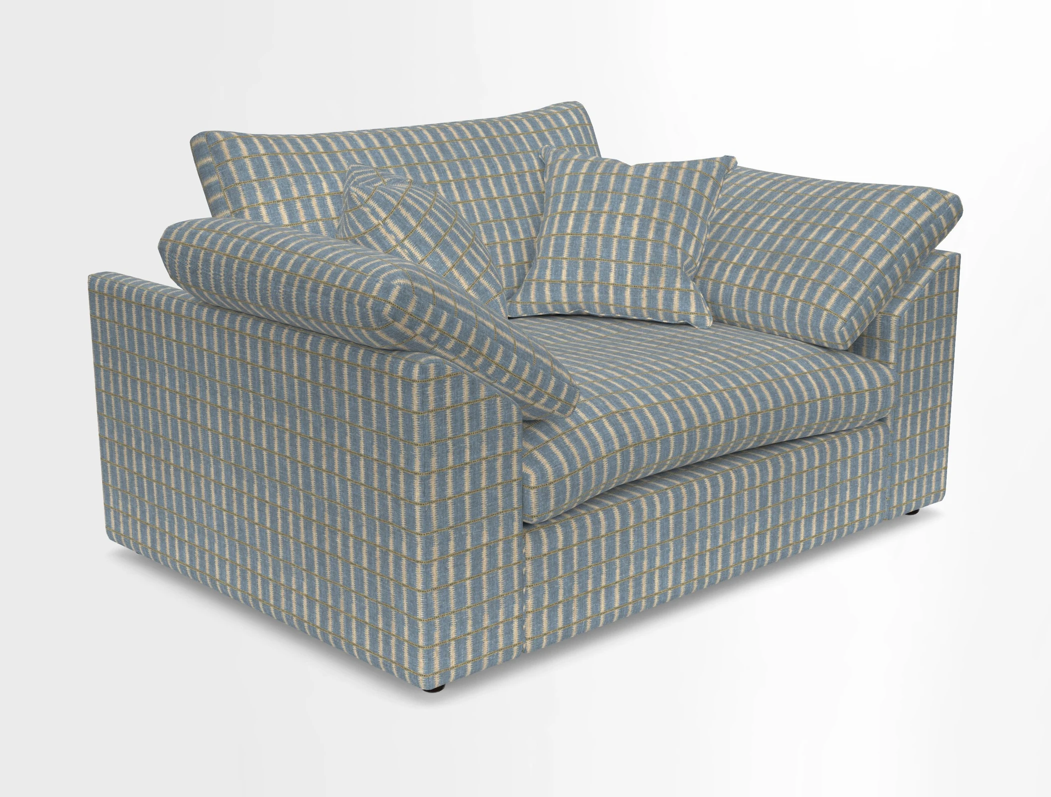 Big Softie Sloped Arm Snuggler in Two Tone Plain Biscuit