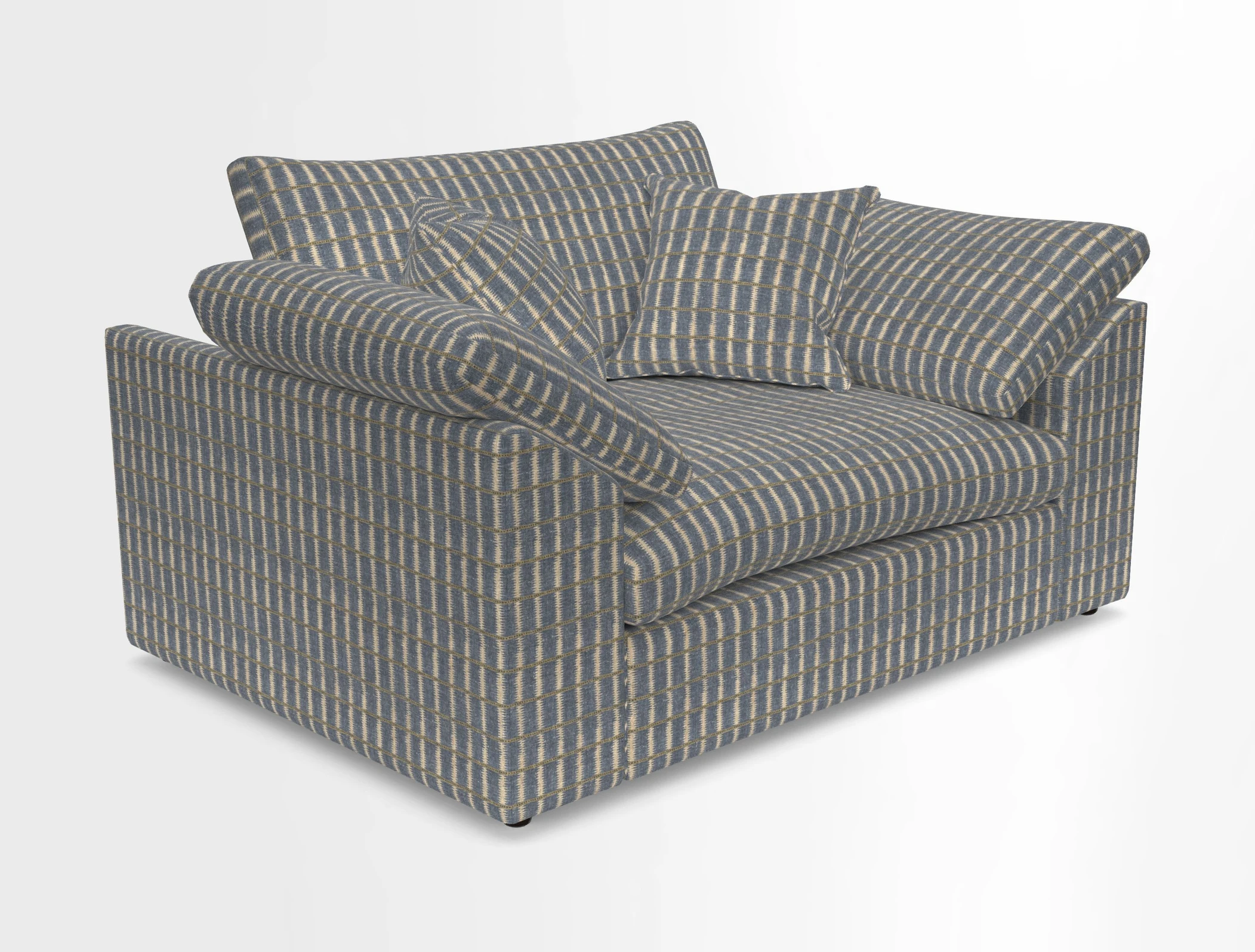Big Softie Sloped Arm Snuggler in Two Tone Plain Biscuit