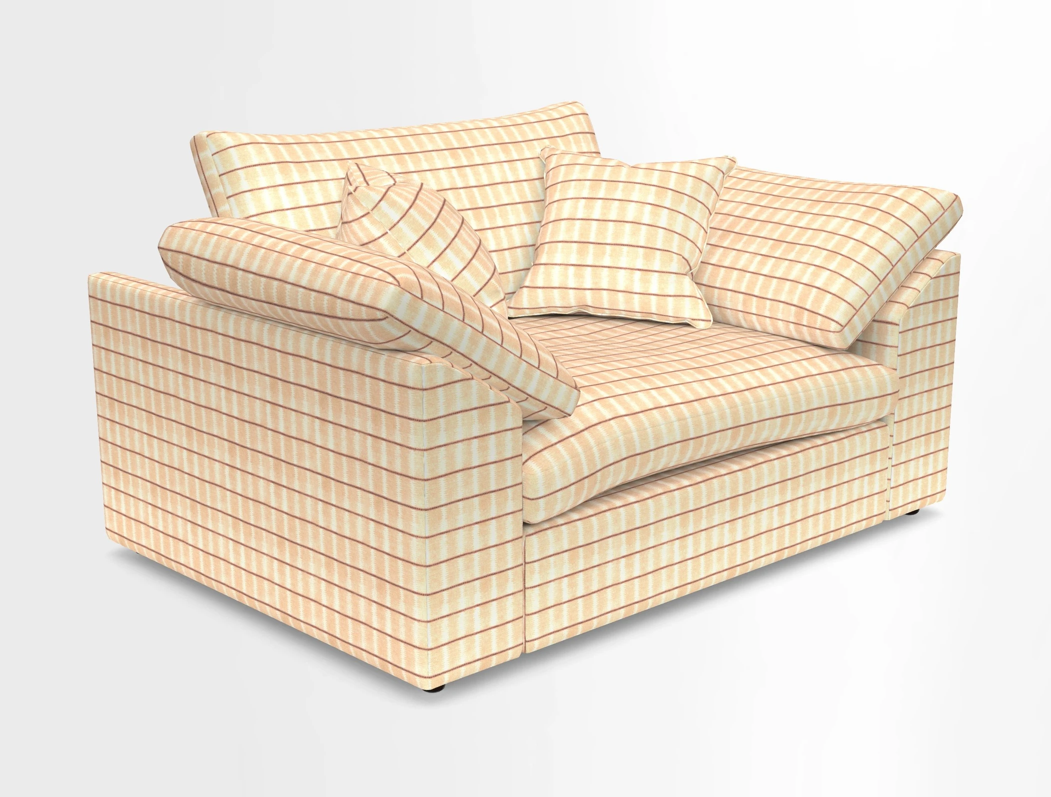 Big Softie Sloped Arm Snuggler in Two Tone Plain Biscuit