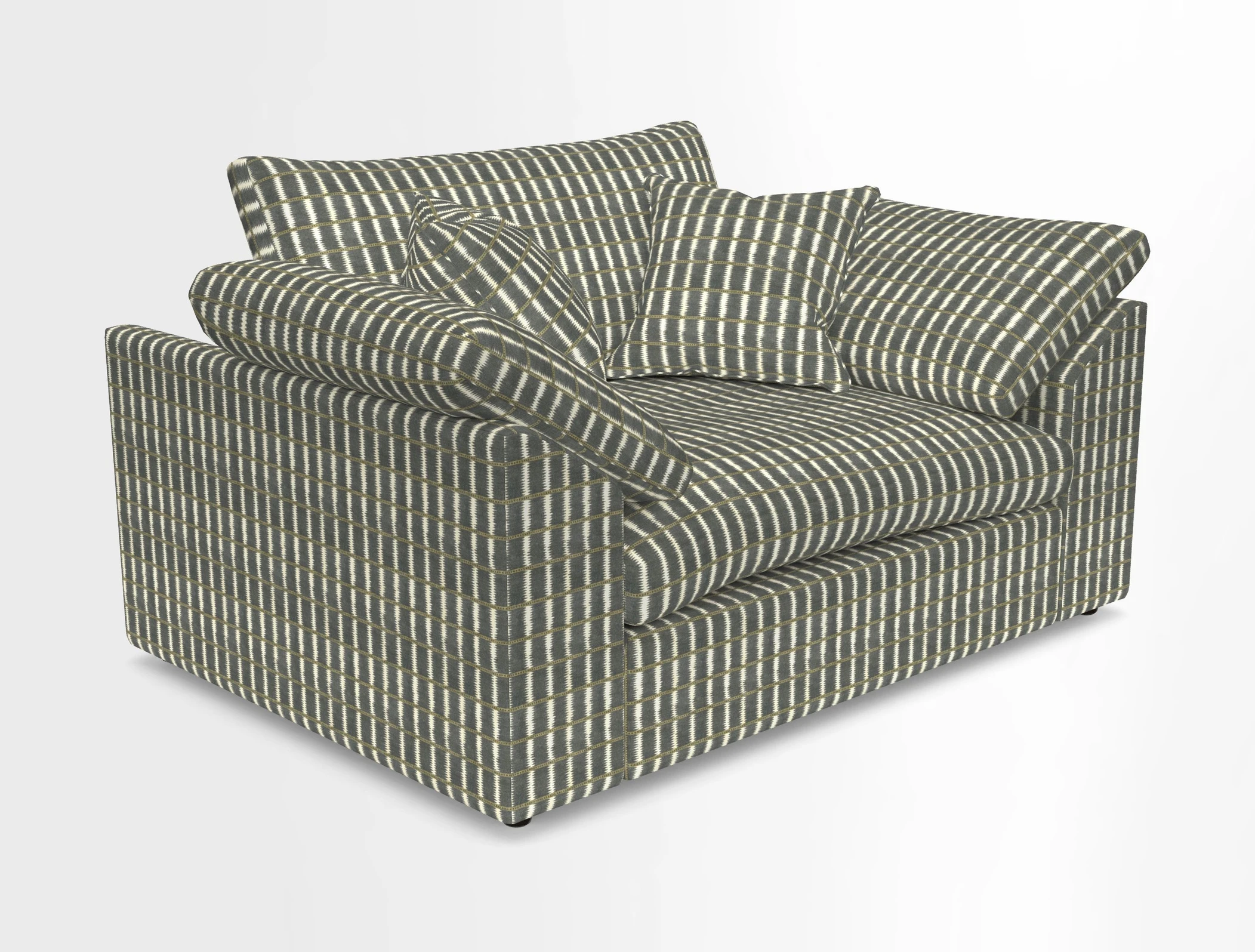 Big Softie Sloped Arm Snuggler in Two Tone Plain Biscuit