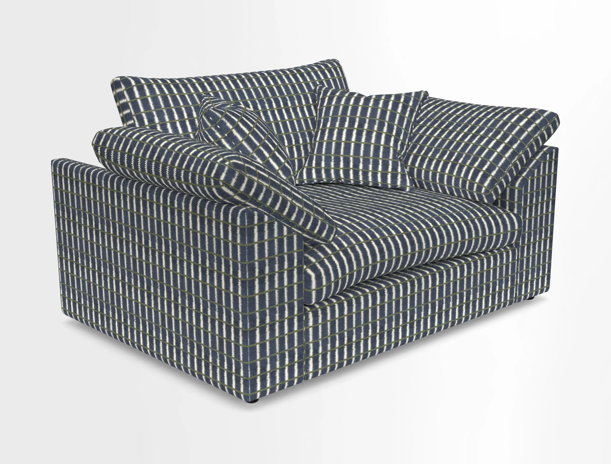 Big Softie Sloped Arm Snuggler in Two Tone Plain Biscuit