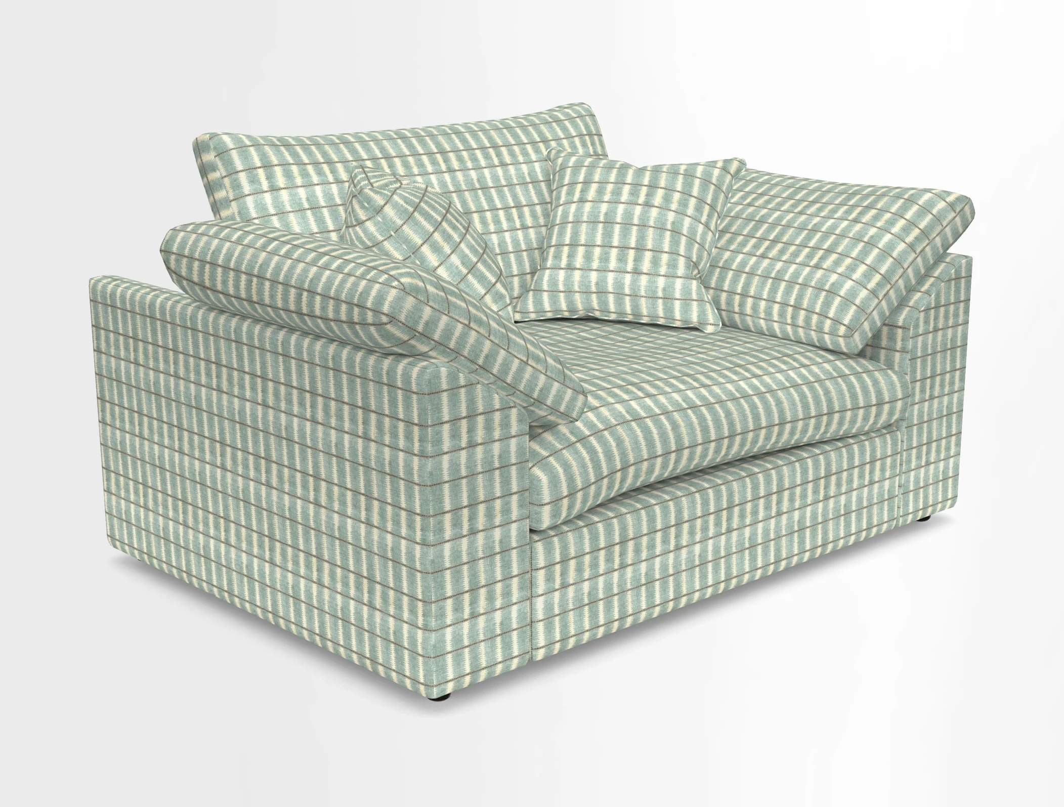 Big Softie Sloped Arm Snuggler in Two Tone Plain Biscuit